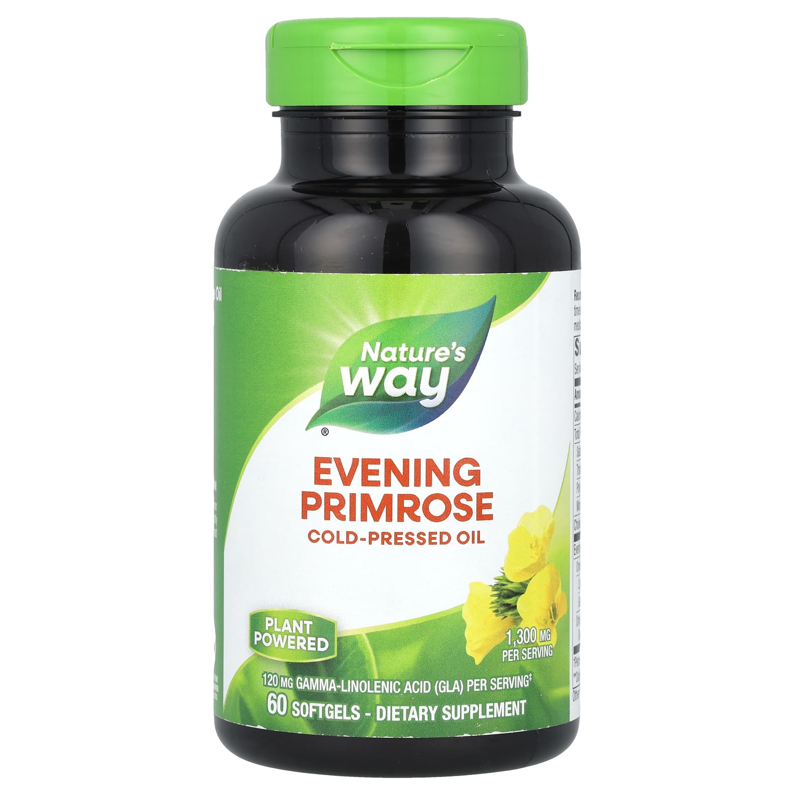 Nature's Way, Evening Primrose, 1,300 mg, 60 Softgels - B0011DJ2OA