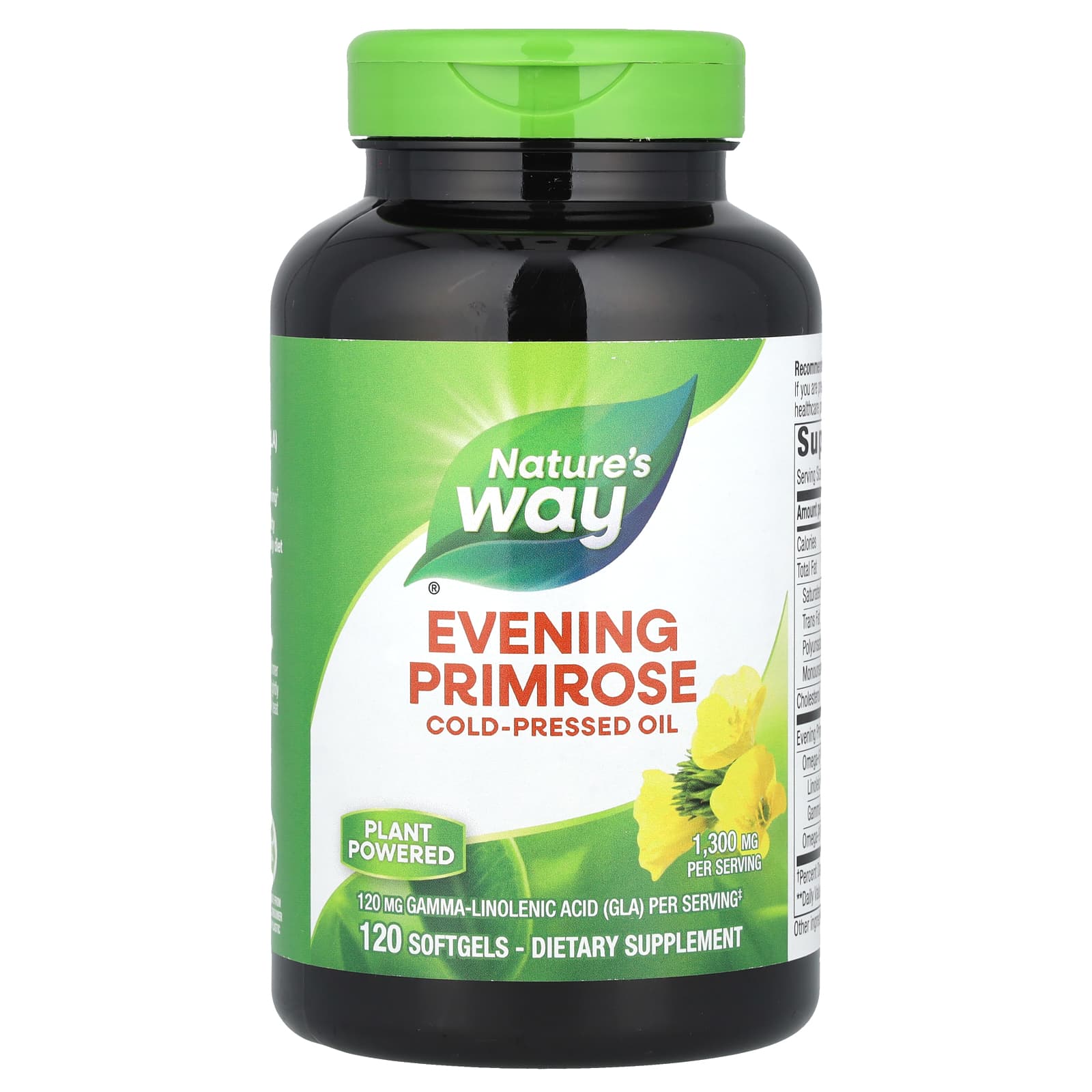 Nature's Way, Evening Primrose, Cold-Pressed Oil, 1,300 mg, 120 Softgels - B000F4WS6A