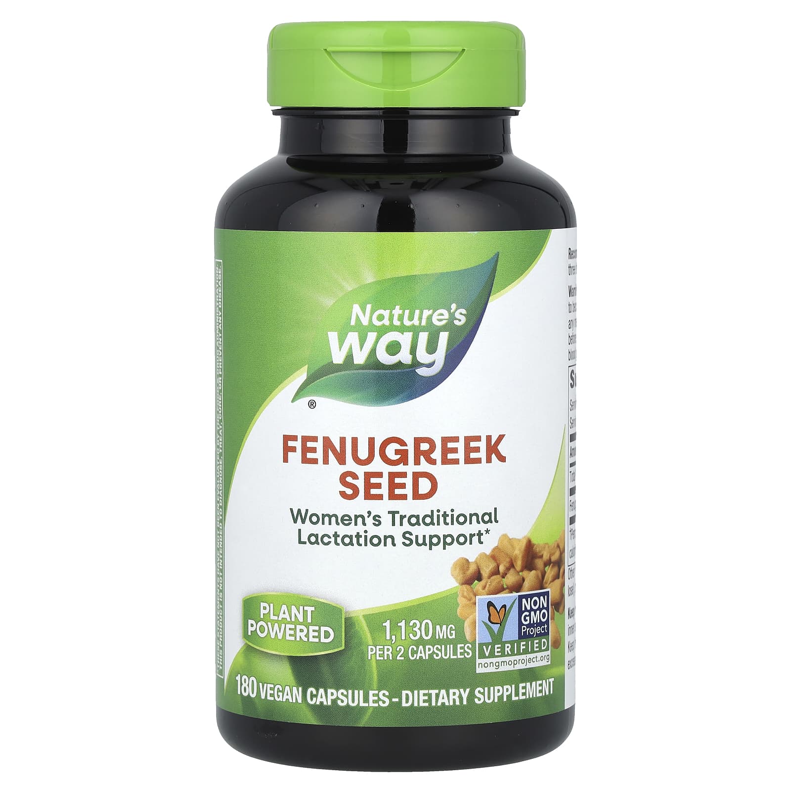 Nature's Way, Fenugreek Seed, 1,130 mg, 180 Vegan Capsules (565 mg Per Capsule) - B0009ETA6W