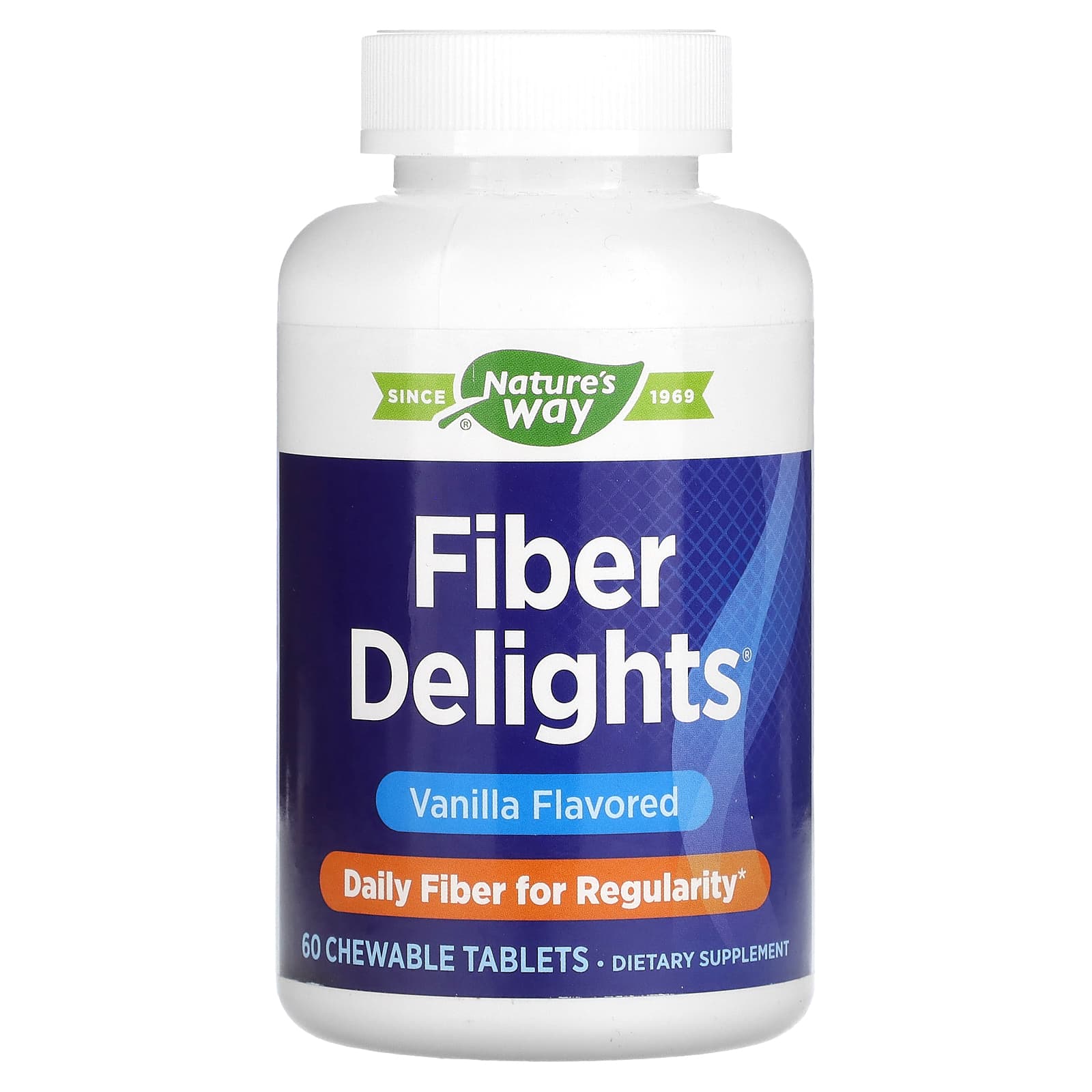 Nature's Way, Fiber Delights, Vanilla , 60 Chewable Tablets - B00028NHQO