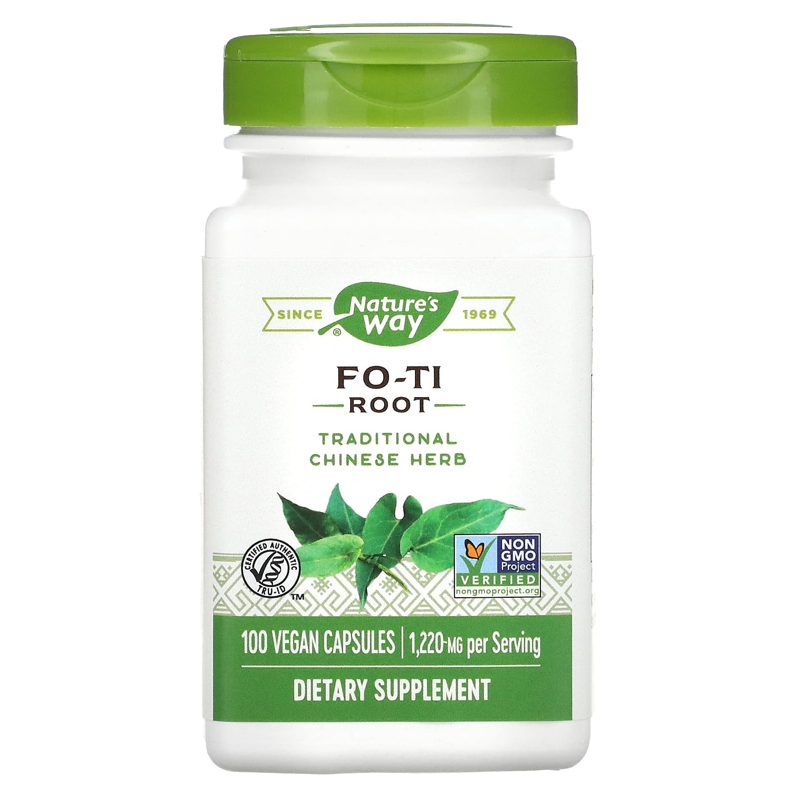 Nature's Way, Fo-Ti Root, 1,220 mg, 100 Vegan Capsules (610 mg per Capsule) - B0D182NTCC