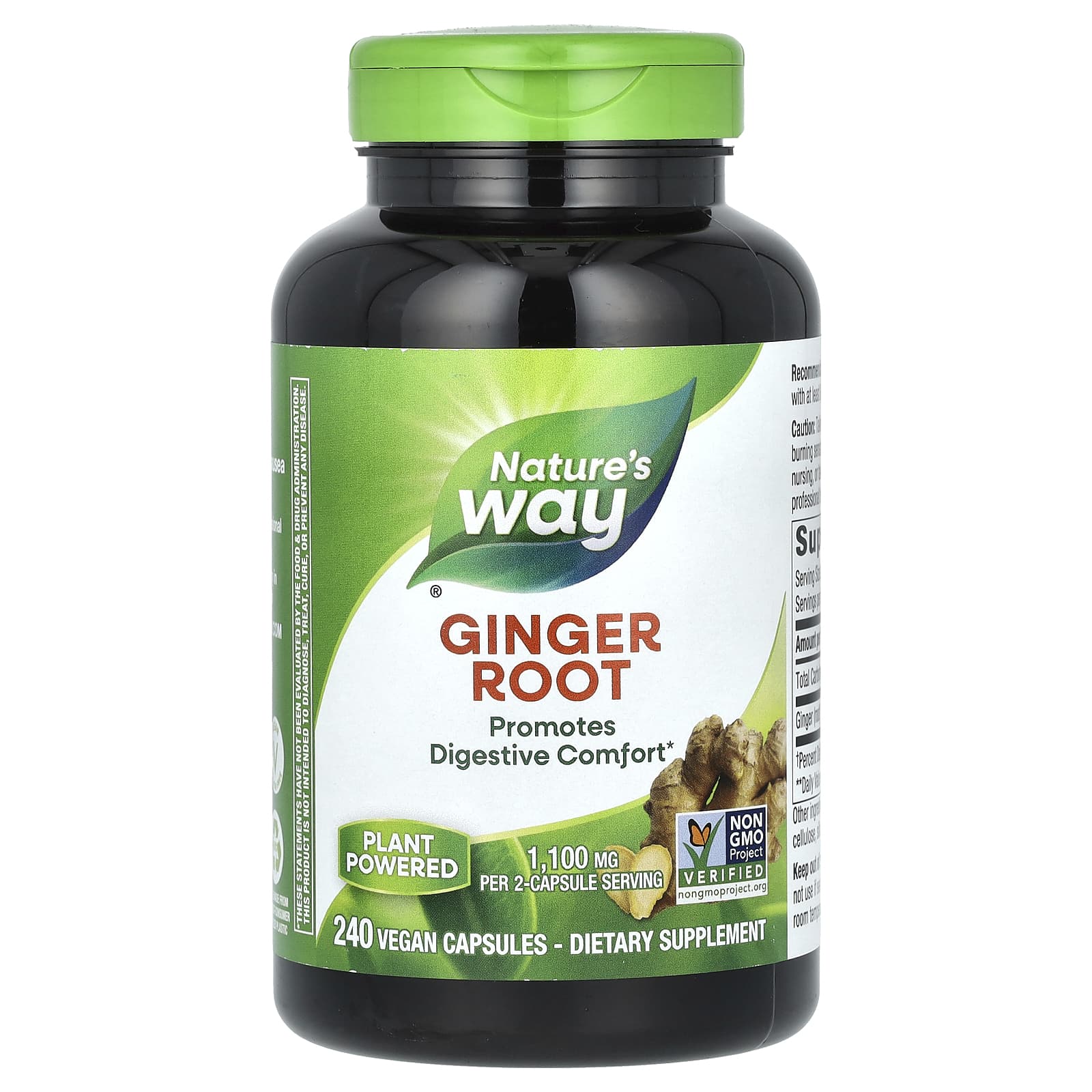 Nature's Way, Ginger Root, 1,100 mg, 240 Vegan Capsules (550 mg per Capsule) - B074N99XL1