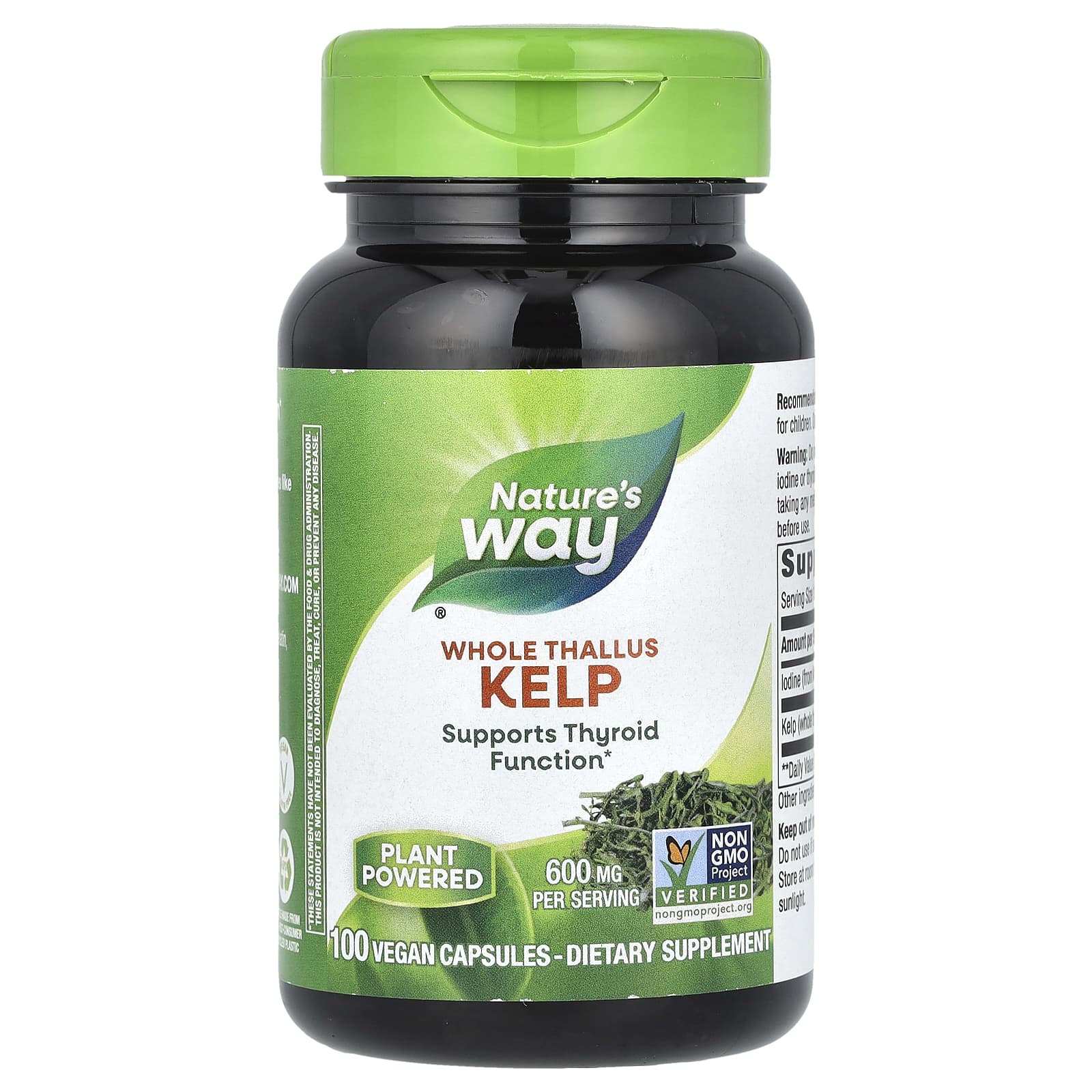 Nature's Way, Kelp, Whole Thallus, 600 mg, 100 Vegan Capsules - B005P0FGIQ