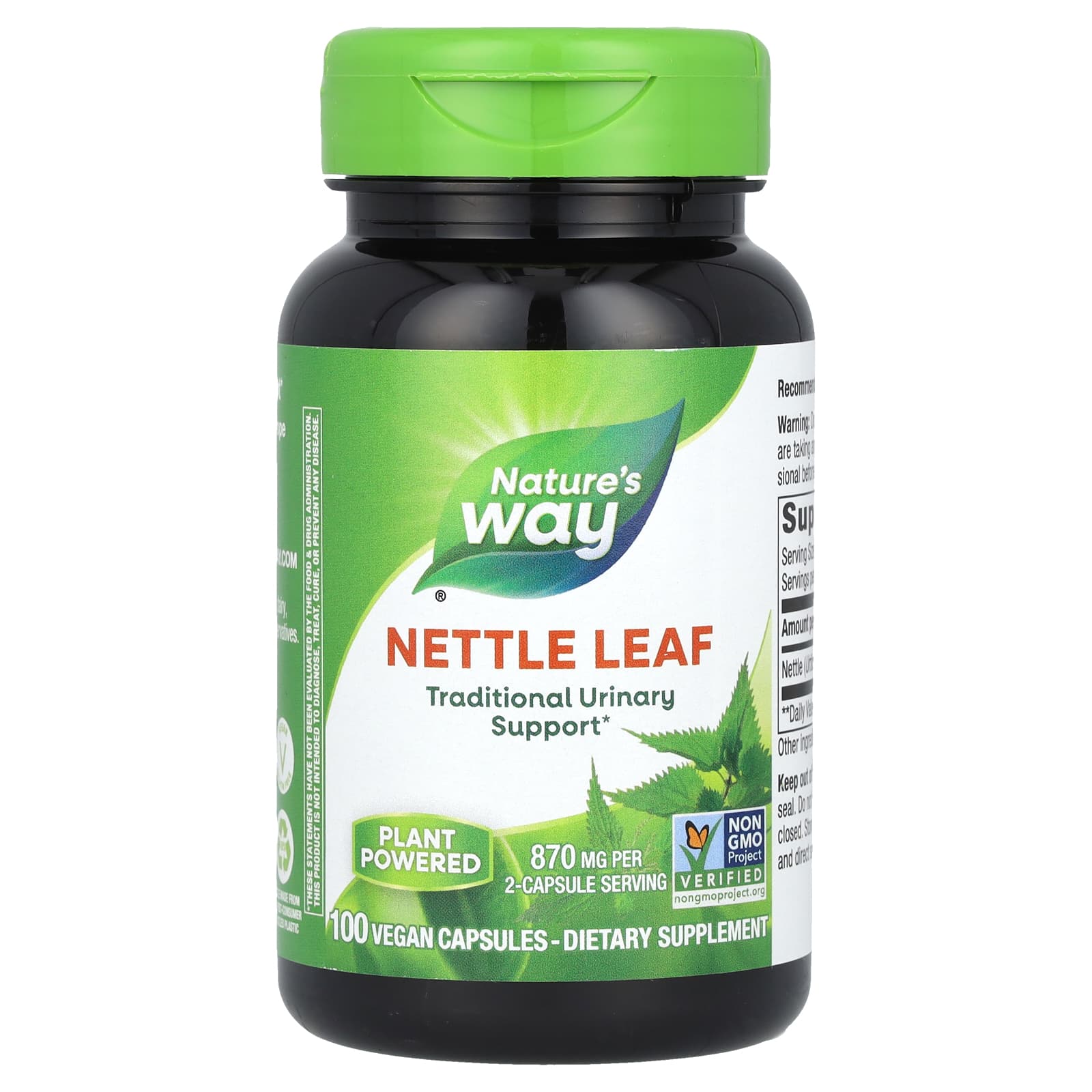 Nature's Way, Nettle Leaf, 870 mg, 100 Vegan Capsules (435 mg per Capsule) - B0016BEPIA