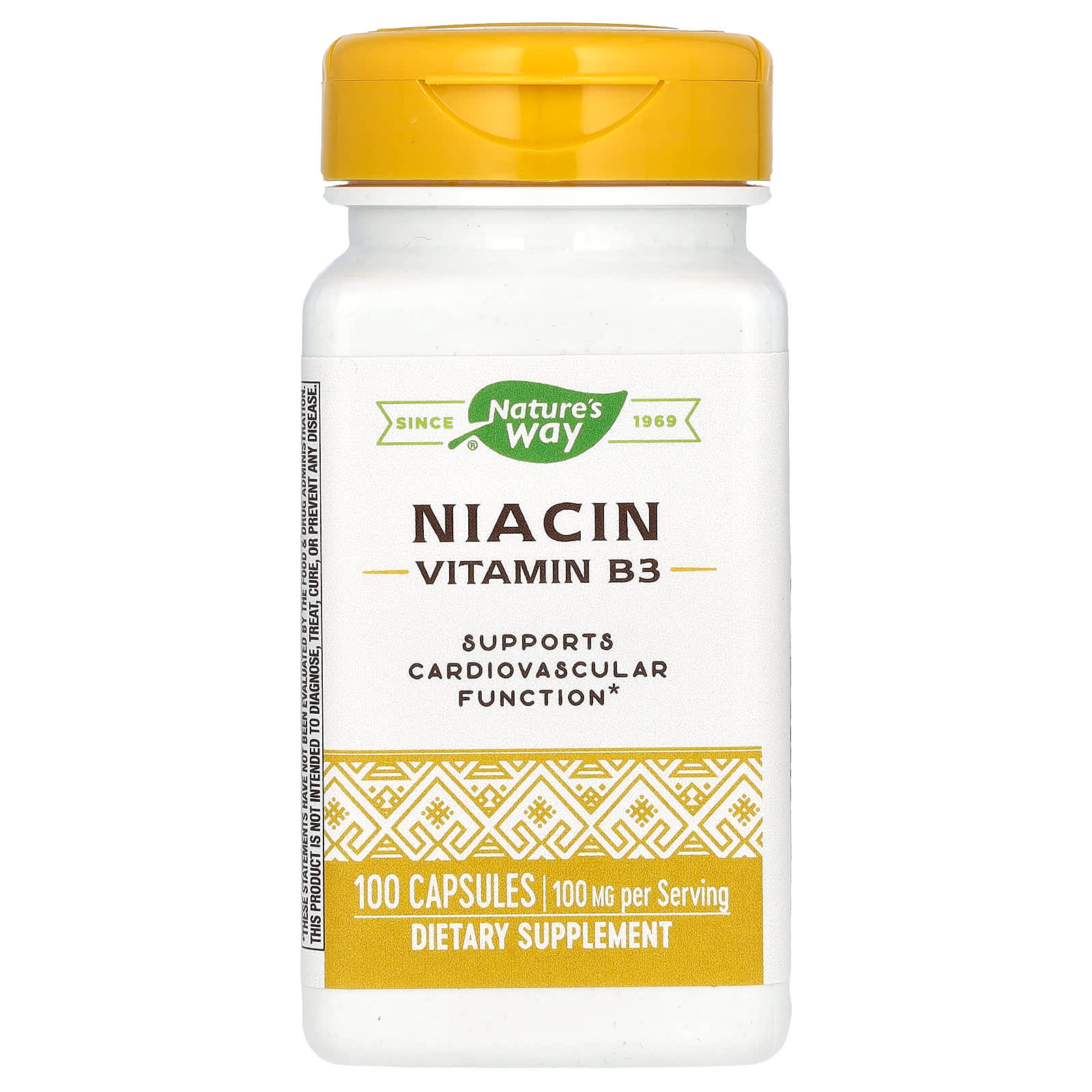 Nature's Way, Niacin, 100 mg, 100 Capsules - B001E0T4JI
