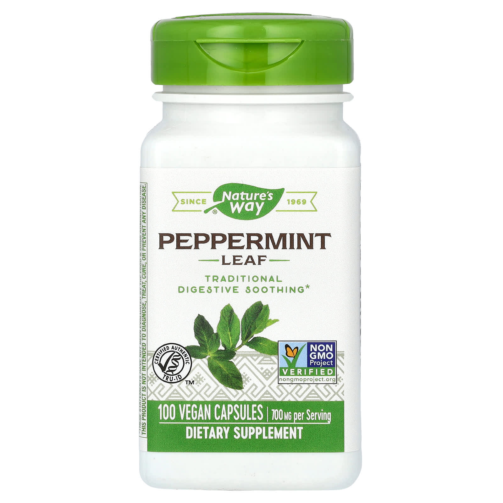 Nature's Way, Peppermint Leaf, 700 mg, 100 Vegan Capsules (350 mg per Capsule) - B005P0EK6U