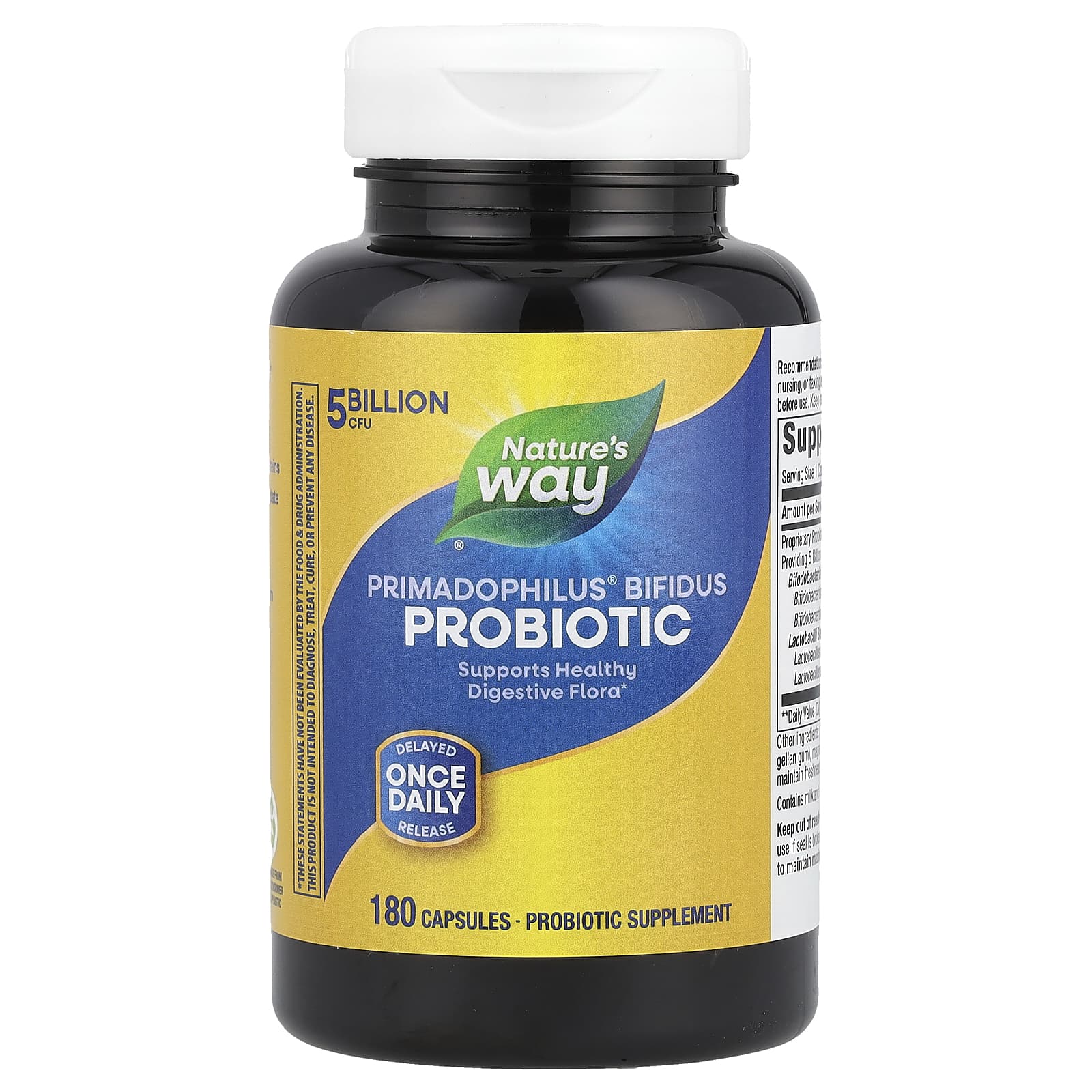 Nature's Way, Primadophilus® Bifidus Probiotic , 5 Billion CFU, 180 Capsules - B000GUHMVO
