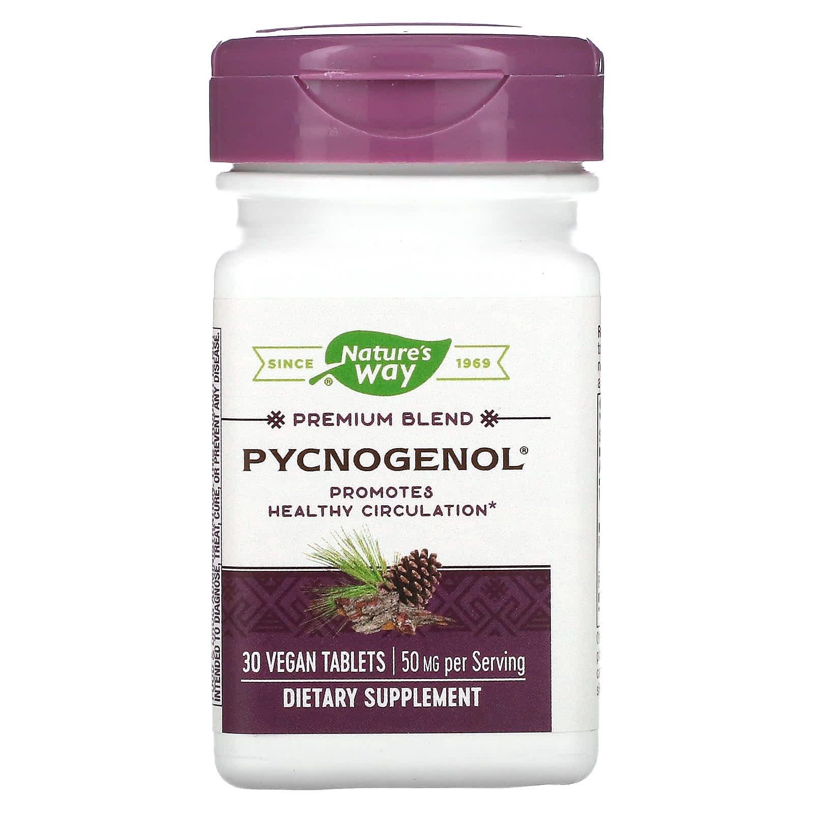Nature's Way, Pycnogenol, 50 mg, 30 Vegan Tablets - B000WUCD9E