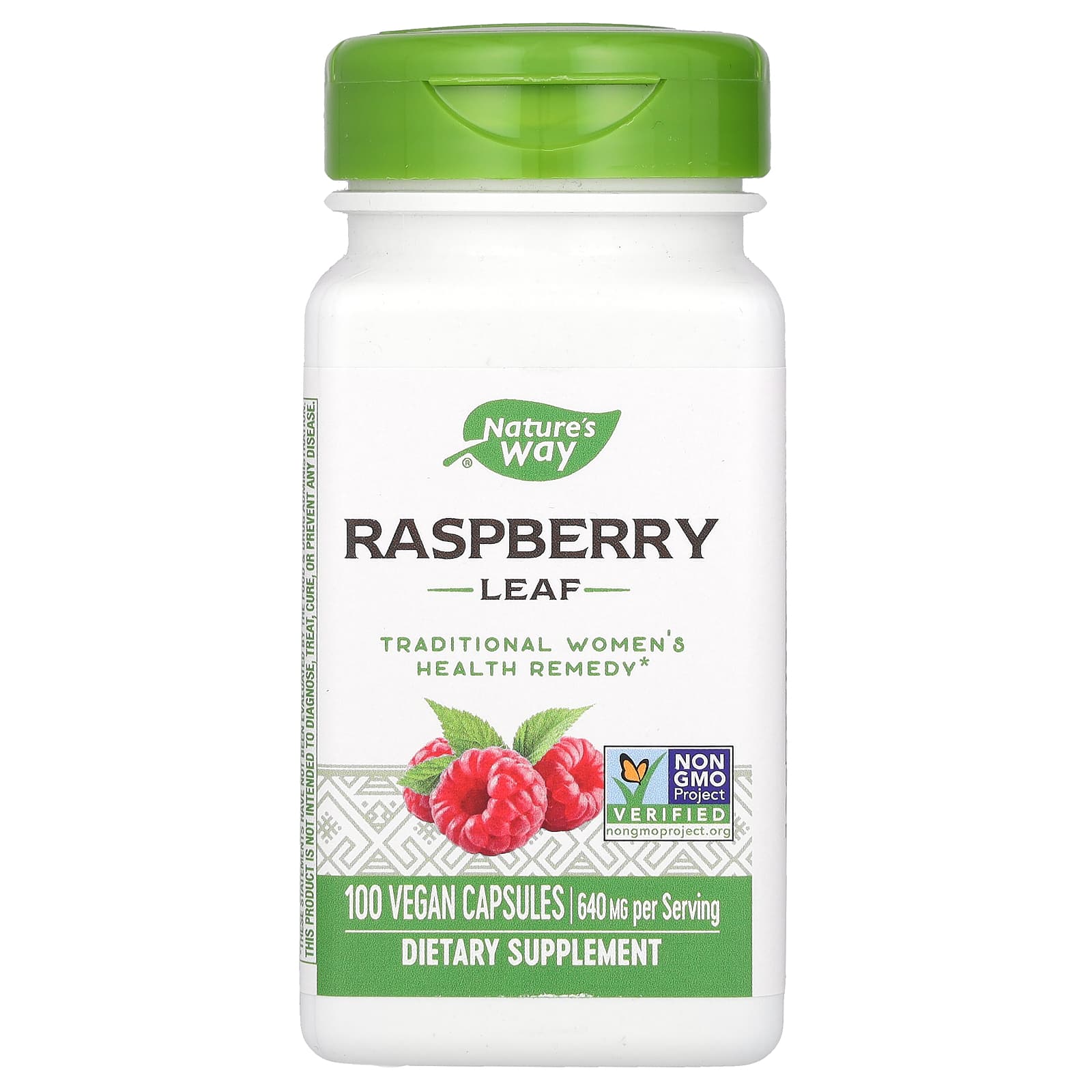 Nature's Way, Raspberry Leaf, 640 mg, 100 Vegan Capsules (320 mg Per Capsule) - B000AR8PXW