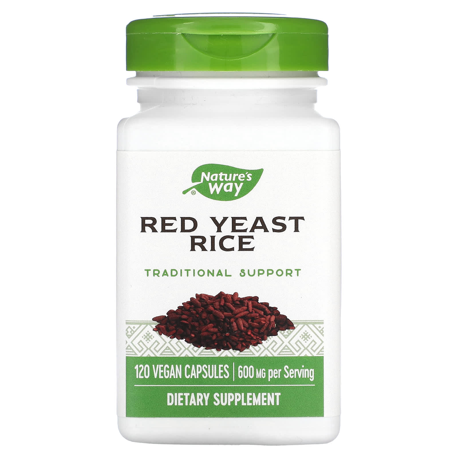 Nature's Way, Red Yeast Rice, 600 mg, 120 Vegan Capsules - B003B3OOUA