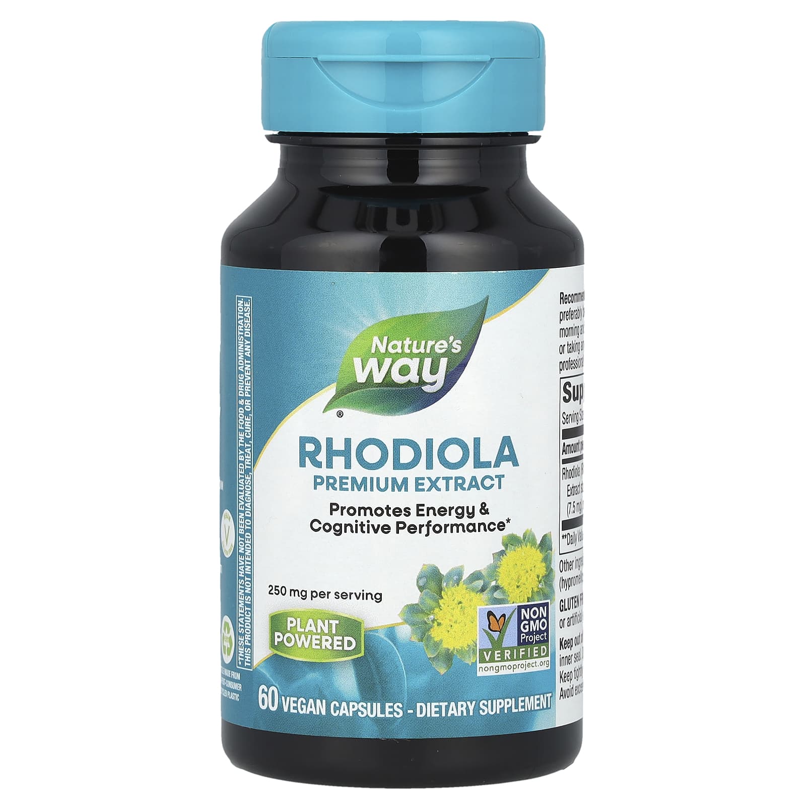 Nature's Way, Rhodiola, 250 mg, 60 Vegan Capsules - B0001APVP8