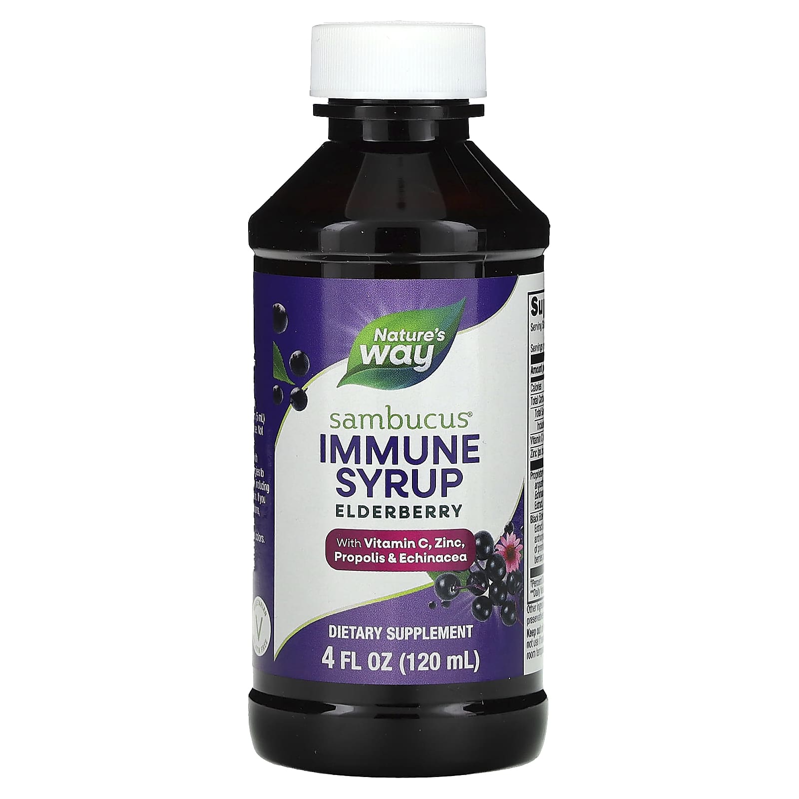 Nature's Way, Sambucus, Immune Syrup, Elderberry, 4 fl oz (120 ml) - B0009F3NW8
