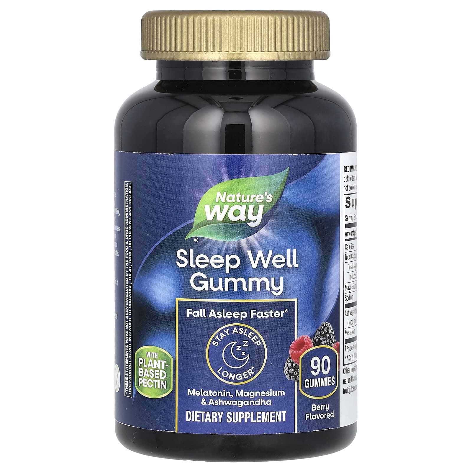 Nature's Way, Sleep Well Gummy, Berry, 90 Gummies - B09QV9Y63K