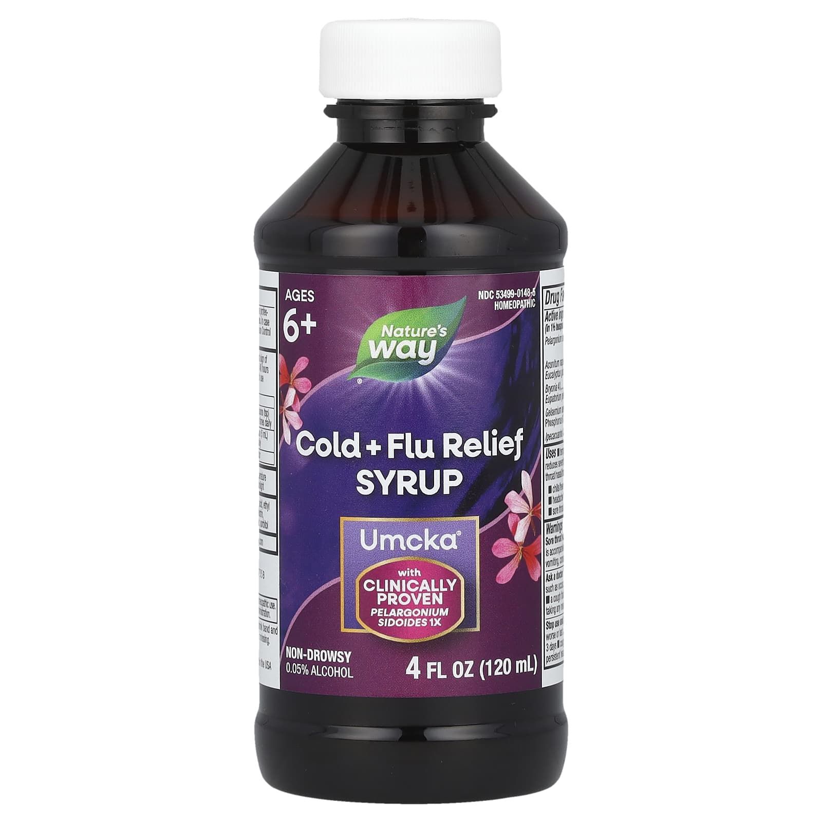 Nature's Way, Umcka®, Cold + Flu Relief, Ages 6+, Berry, 4 fl oz (120 ml) - B001E8KSPE