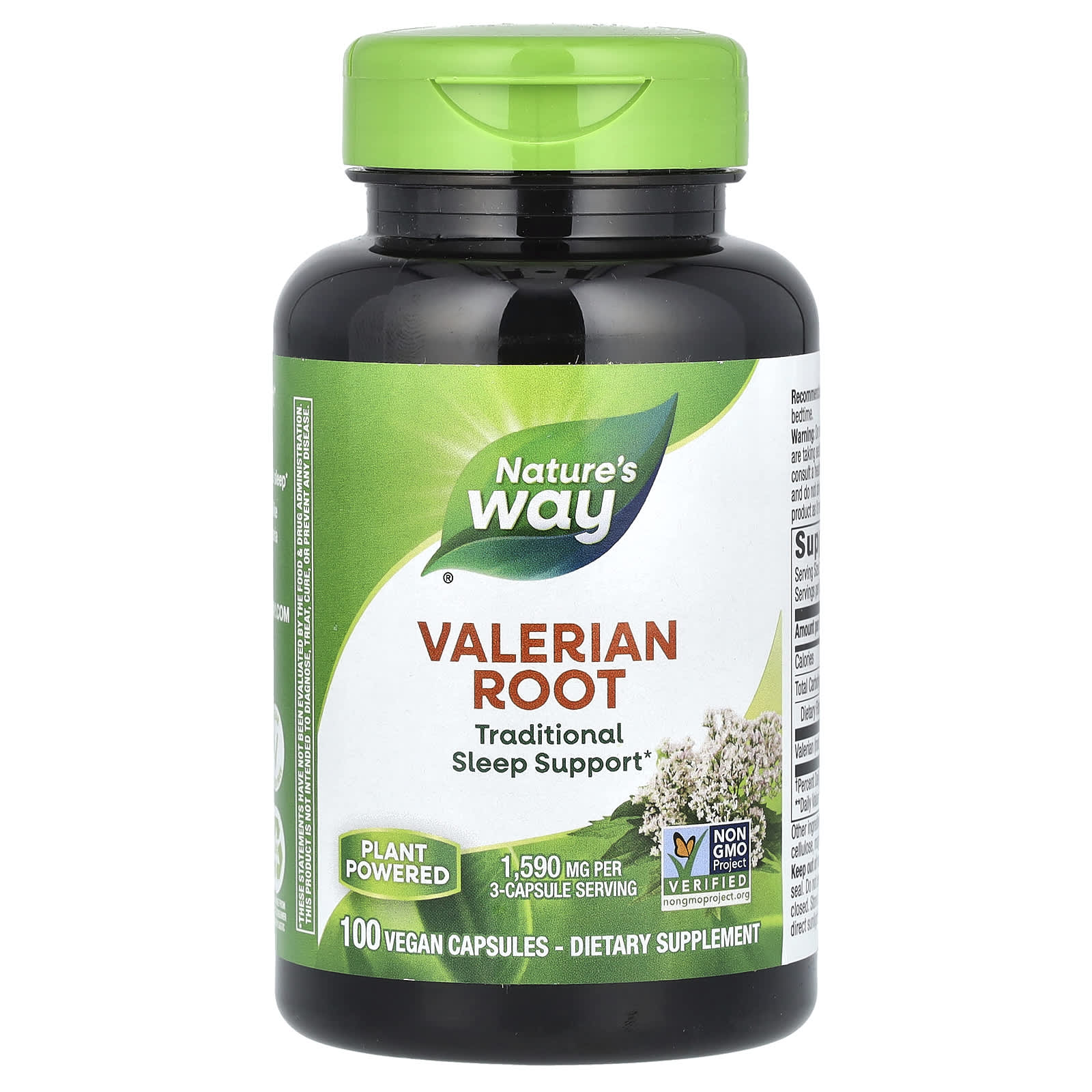 Nature's Way, Valerian Root, 1,590 mg, 100 Vegan Capsules (530 mg per Capsule) - B000293XLM