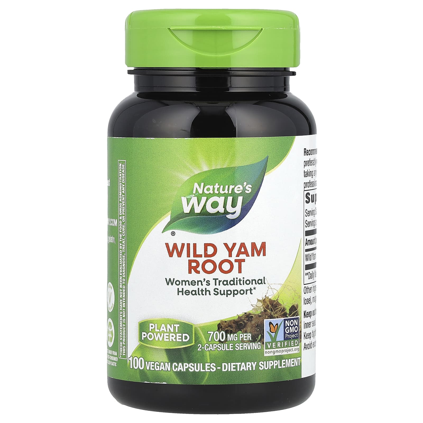 Nature's Way, Wild Yam Root, 700 mg , 100 Vegan Capsules (350 mg per Capsule) - B0009EXLYY