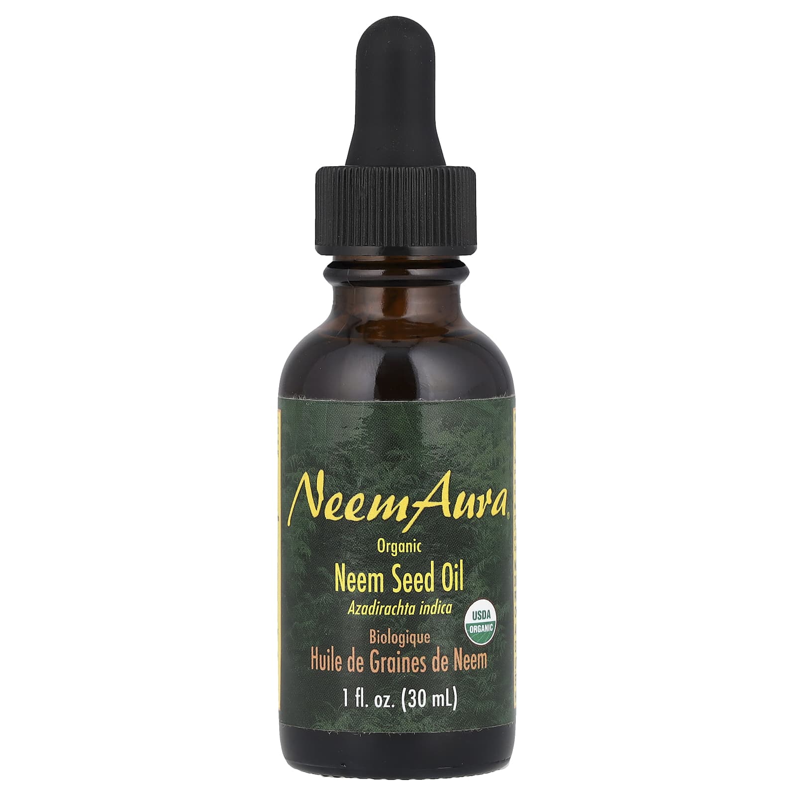 NeemAura, Organic Neem Seed Oil, 1 fl oz (30 ml) - B00UNENPNM