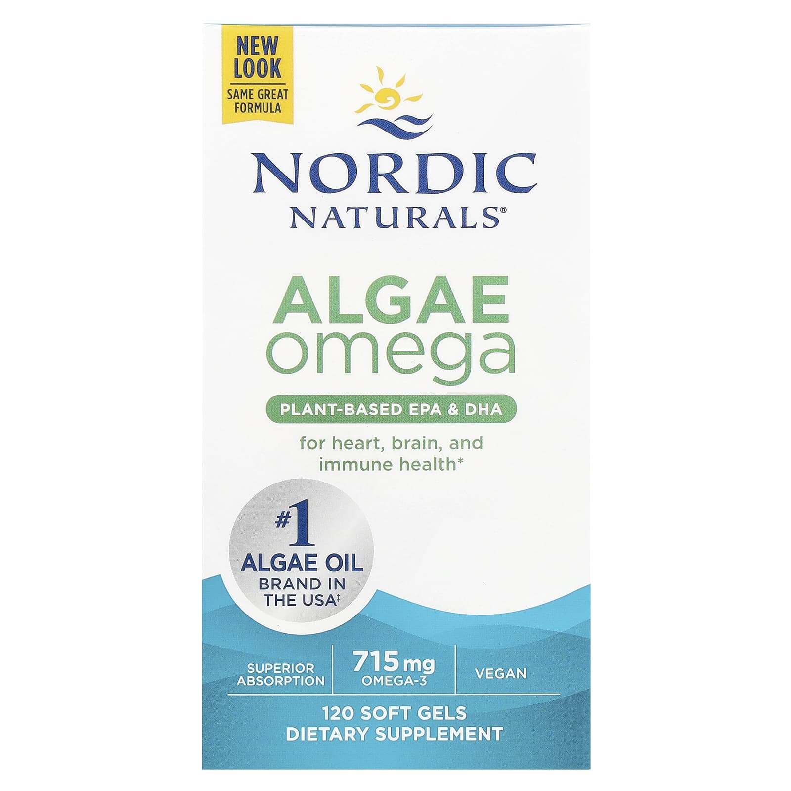 Nordic Naturals, Algae Omega, 120 Soft Gels - B009KTUGSS