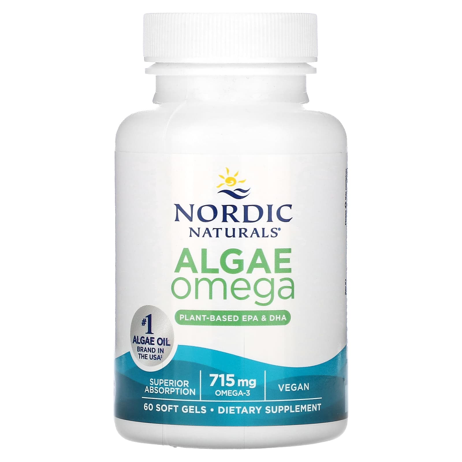 Nordic Naturals, Algae Omega, 715 mg, 60 Soft Gels (357.5 mg per Soft Gel) - B0096M62O6