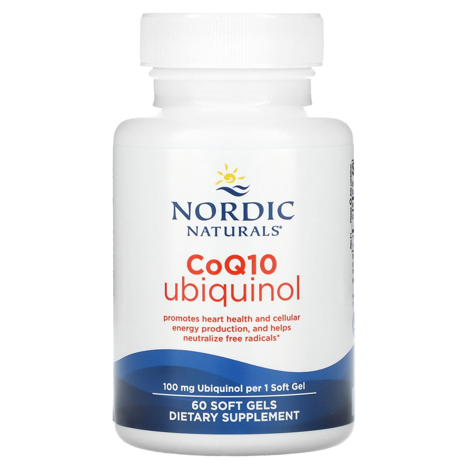 Nordic Naturals, CoQ10 Ubiquinol, 100 mg, 60 Soft Gels - B00C30J31W