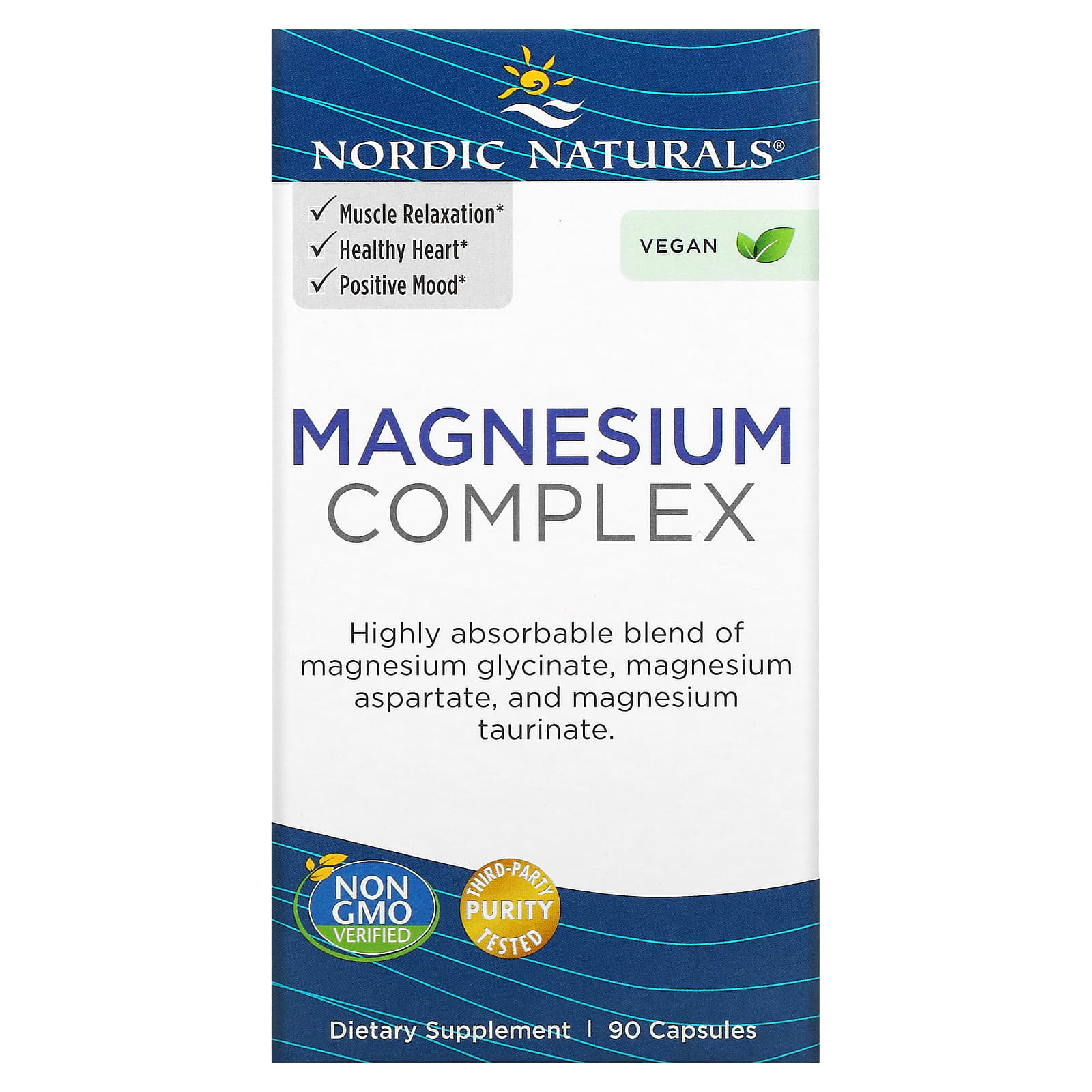Nordic Naturals, Magnesium Complex, 90 Capsules - B086MMYQTY
