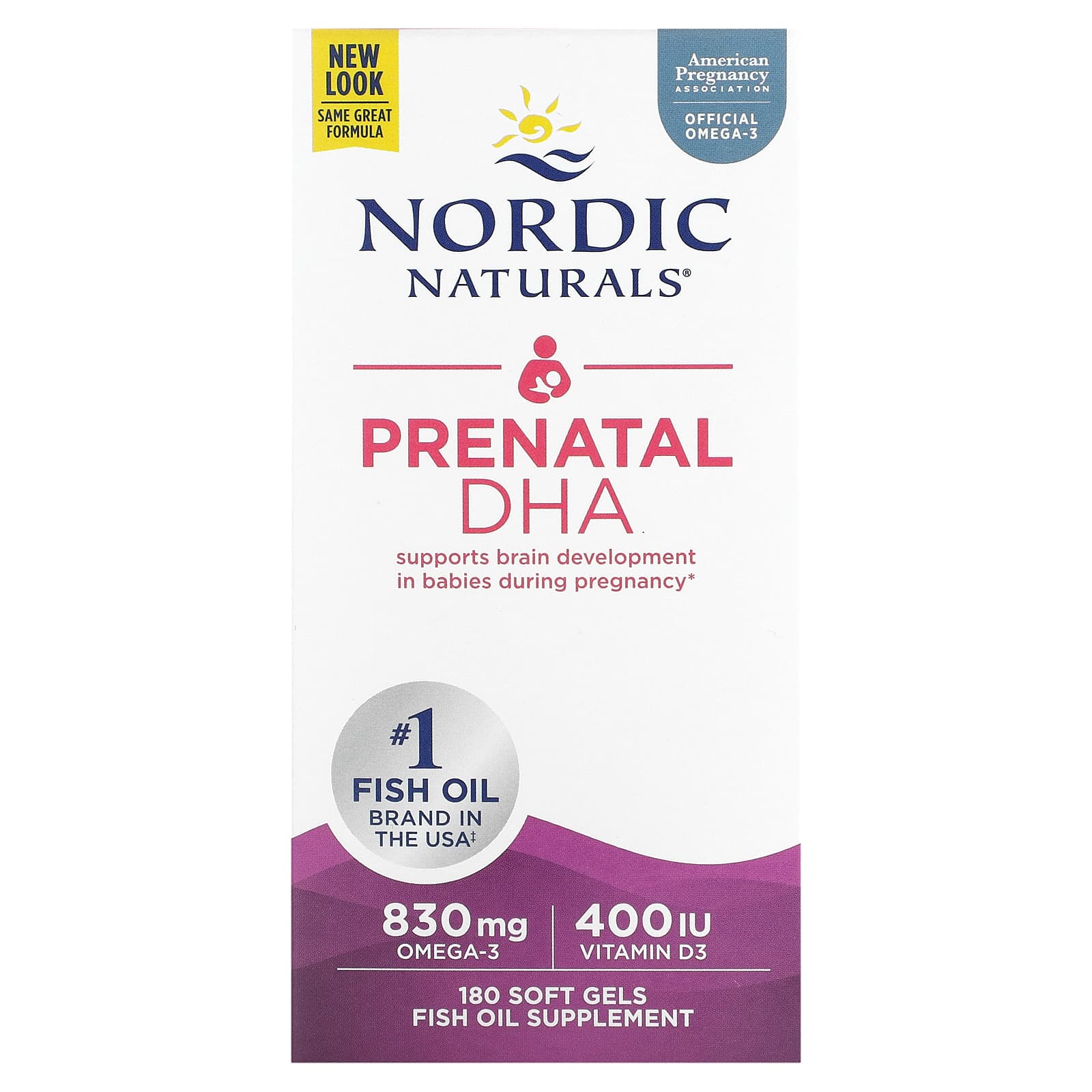 Nordic Naturals, Prenatal DHA, 180 Soft Gels - B0062CW1BG