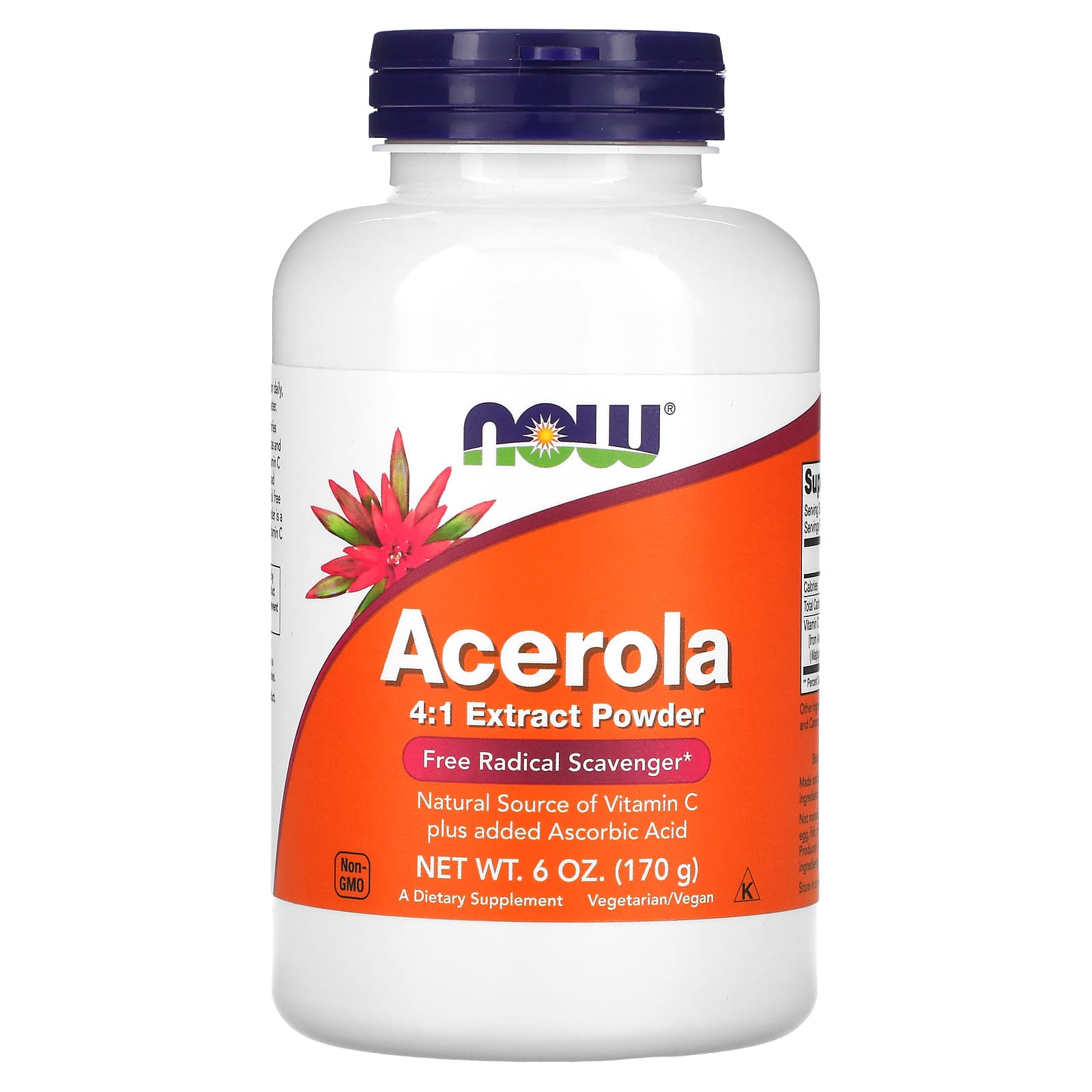 NOW Foods, Acerola 4:1 Extract Powder, 6 oz (170 g) - B000MGR19U