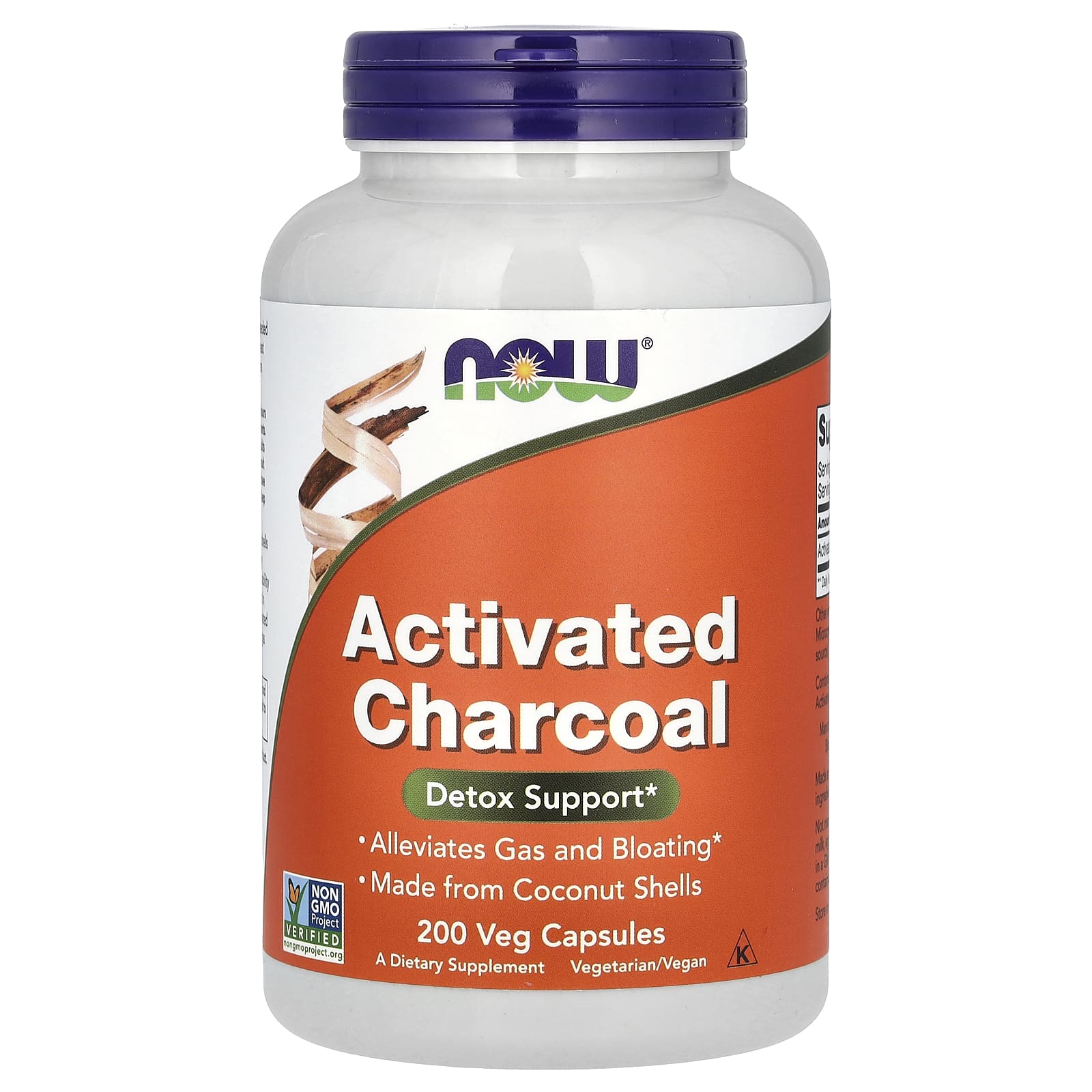 NOW Foods, Activated Charcoal, 200 Veg Capsules - B07J2JDQQ3