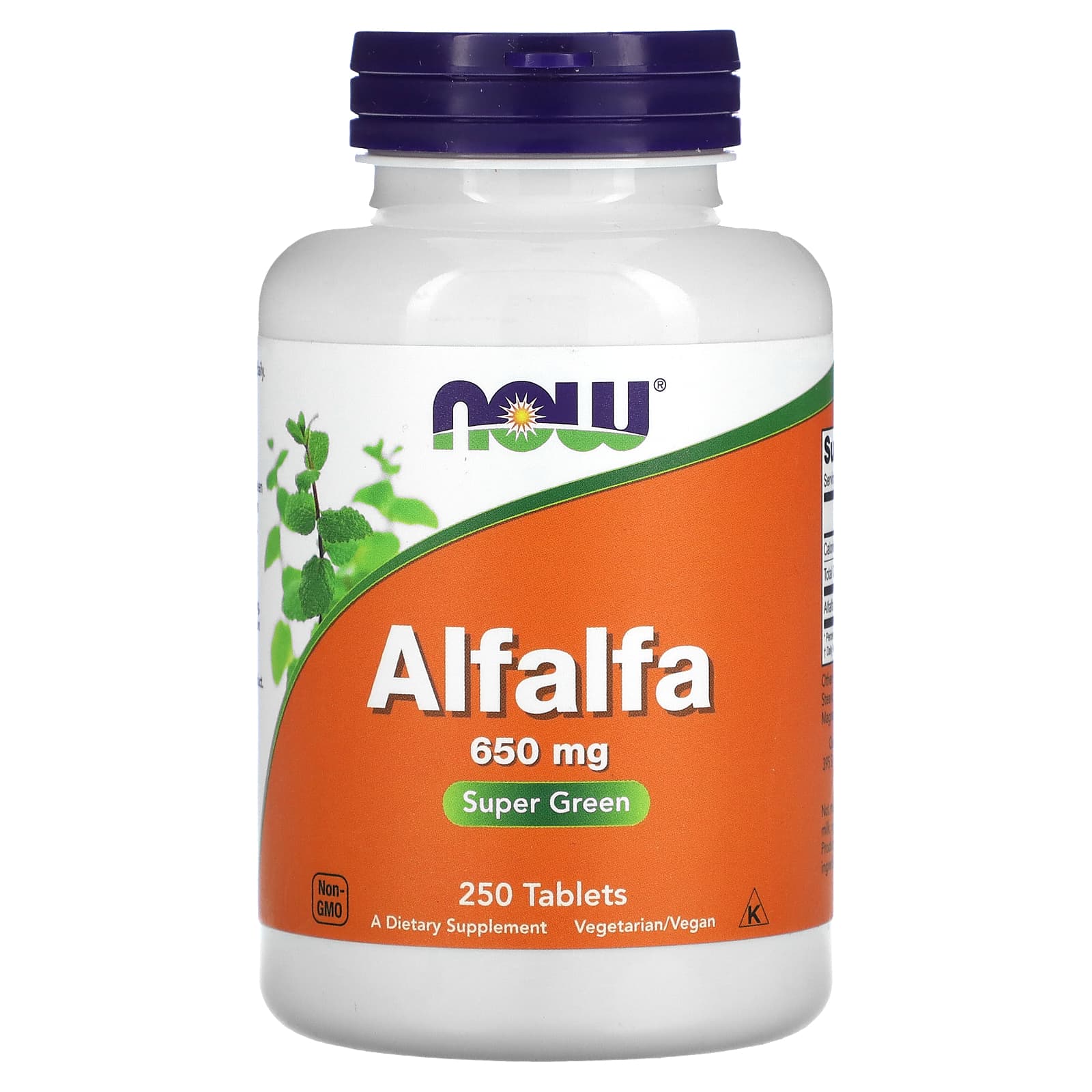 NOW Foods, Alfalfa, 650 mg, 250 Tablets - B000VH6OZ2