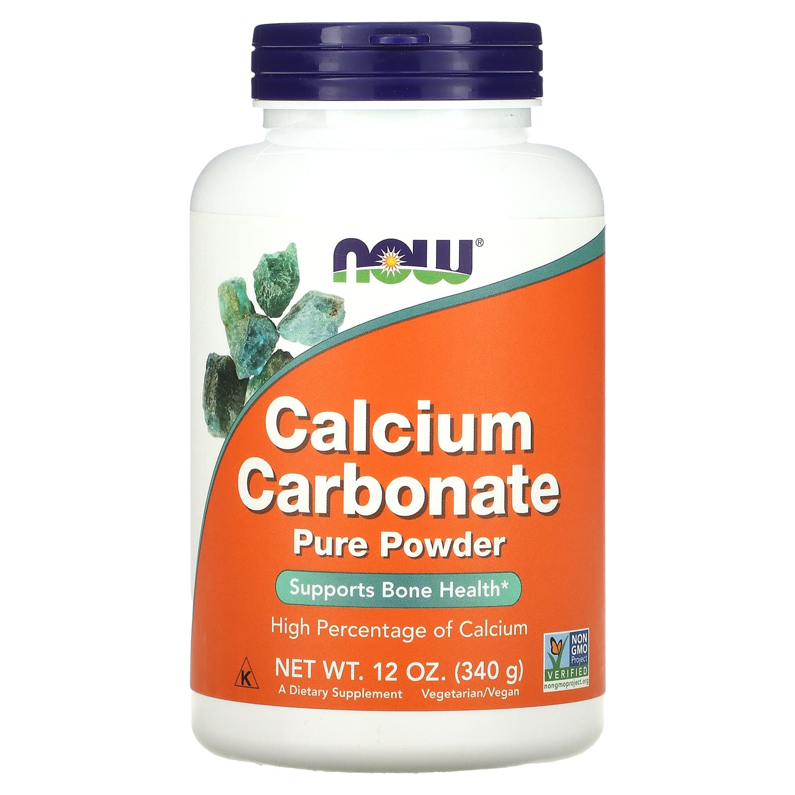 NOW Foods, Calcium Carbonate Pure Powder, 12 oz (340 g) - B000RMH4GE