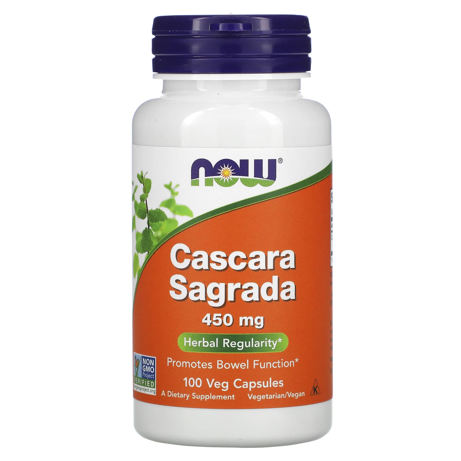 NOW Foods, Cascara Sagrada, 450 mg, 100 Veg Capsules - B00772CUH0
