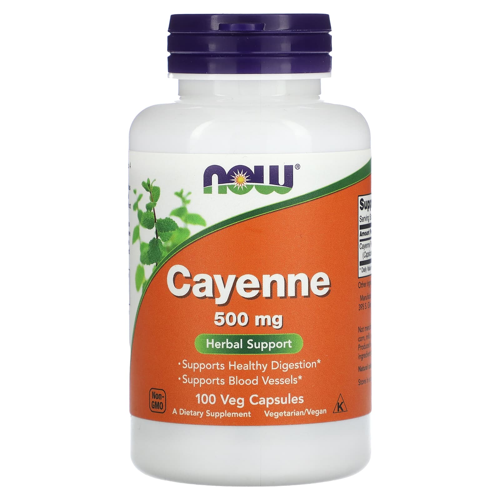 NOW Foods, Cayenne, 500 mg, 100 Veg Capsules - B001F0R7AU