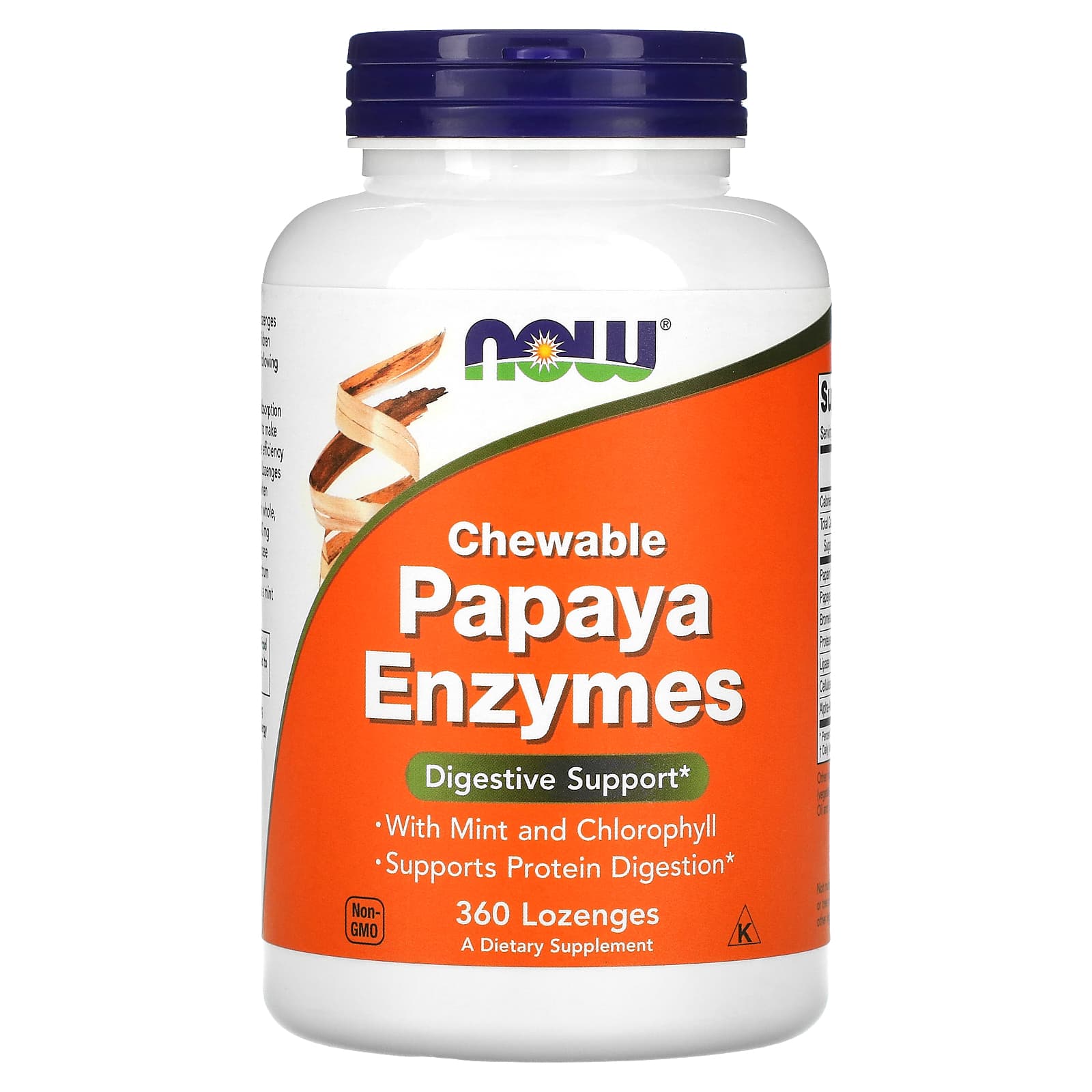 NOW Foods, Chewable Papaya Enzymes, 360 Lozenges - B0014UABCW