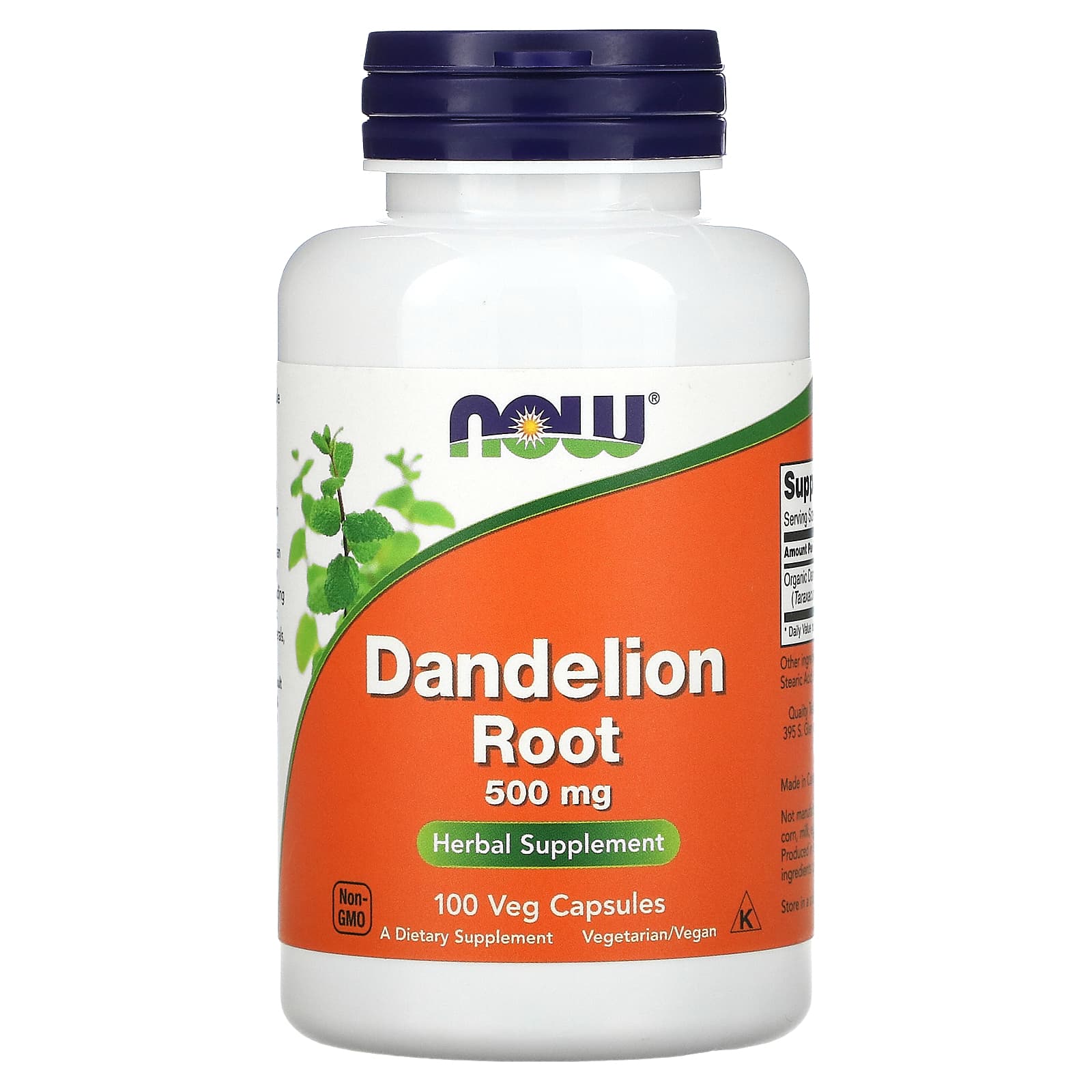 NOW Foods, Dandelion Root, 500 mg, 100 Veg Capsules - B0013OSM8Y