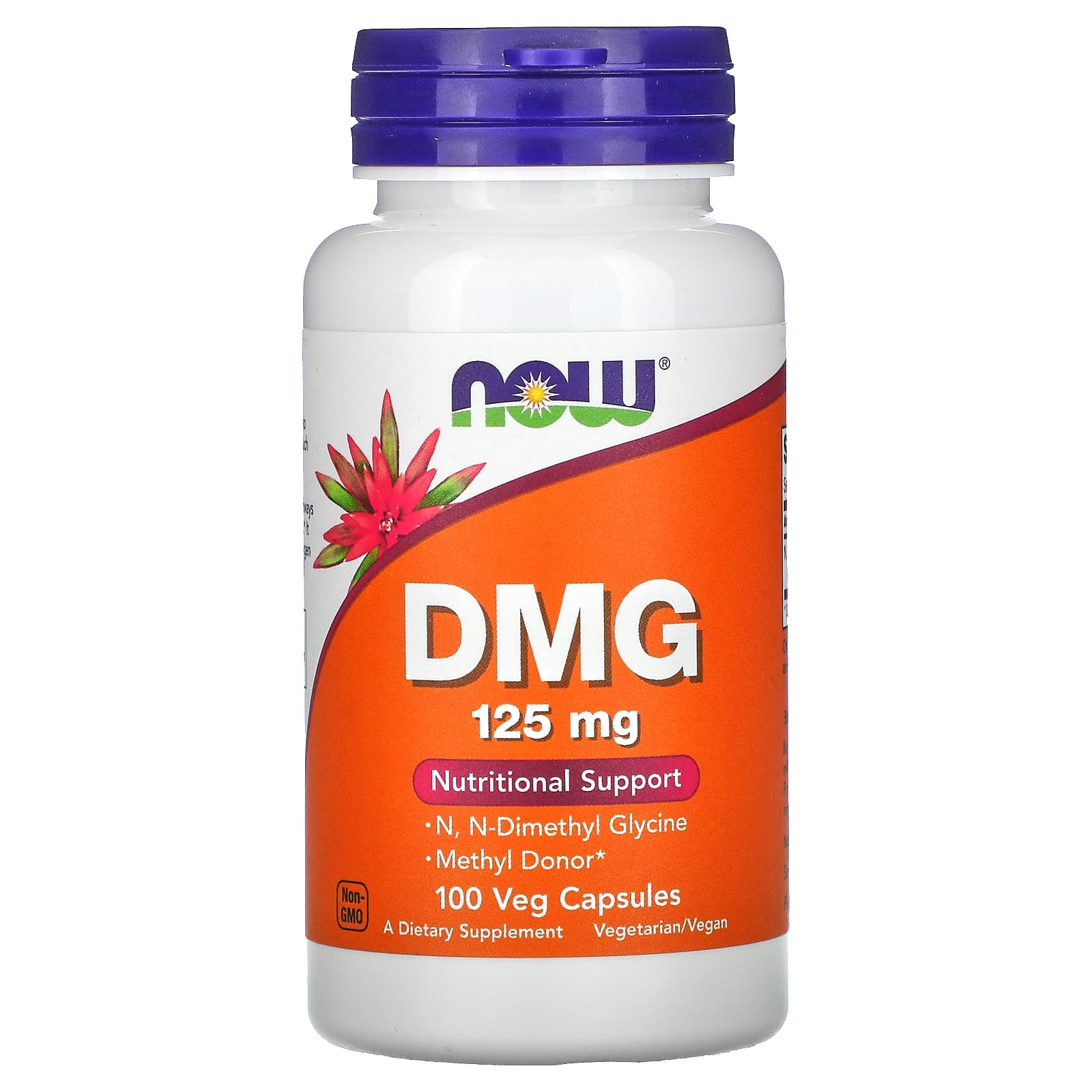 NOW Foods, DMG, 125 mg, 100 Veg Capsules - B002FK1PQG