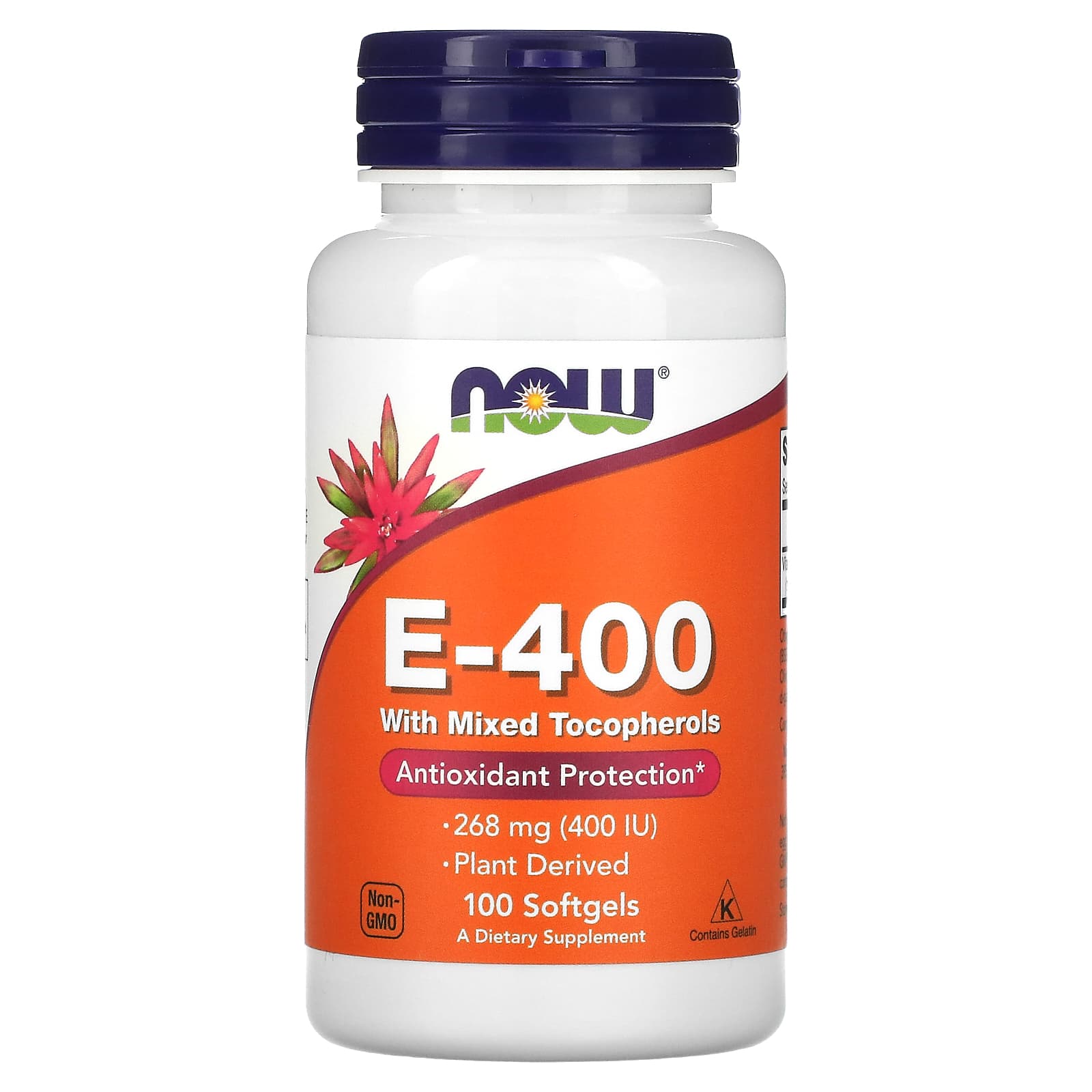 NOW Foods, E-400 with Mixed Tocopherols, 268 mg (400 IU), 100 Softgels - B0001SR8J2