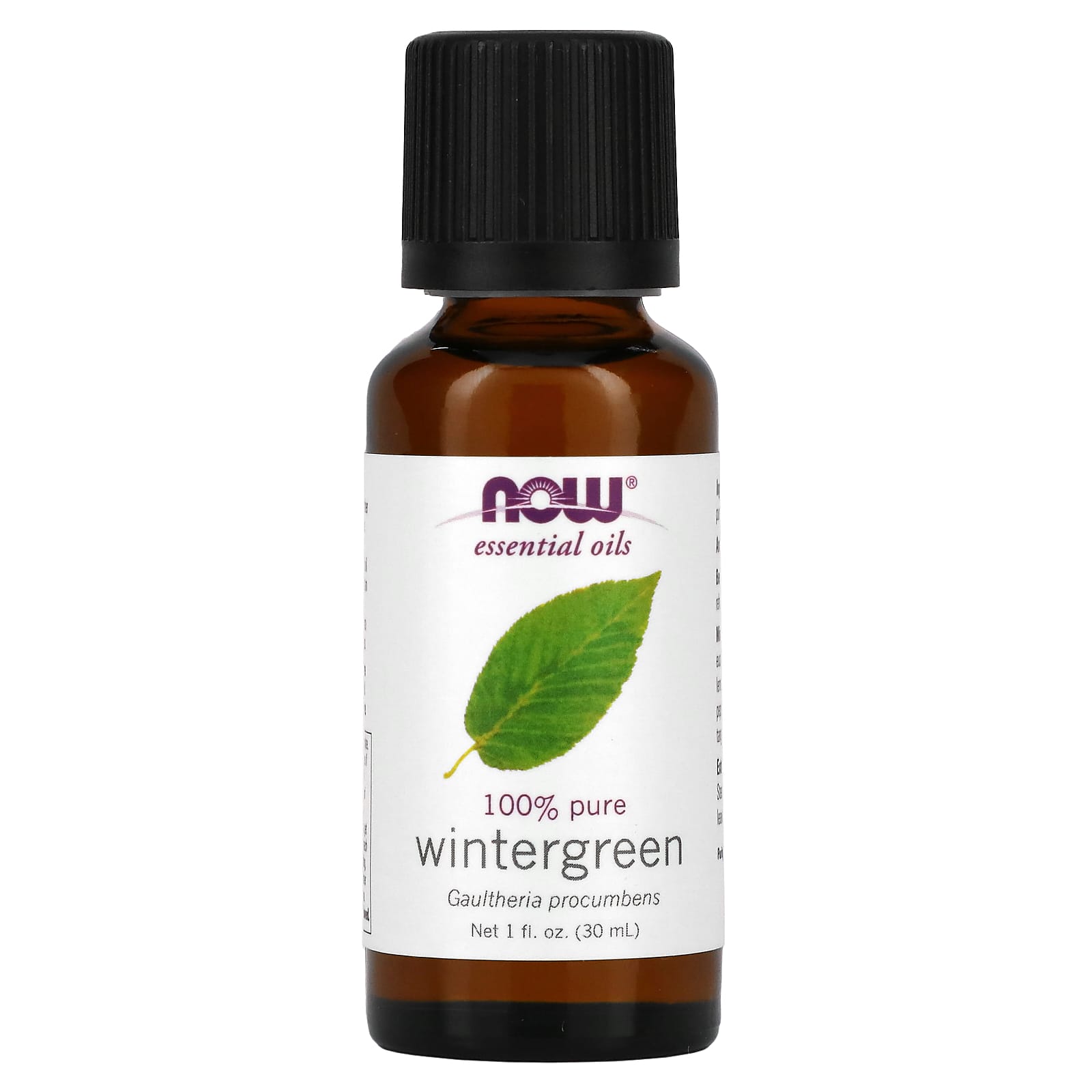 NOW Foods, Essential Oils, 100% Pure Wintergreen, 1 fl oz (30 ml) - B000W3ZDUM