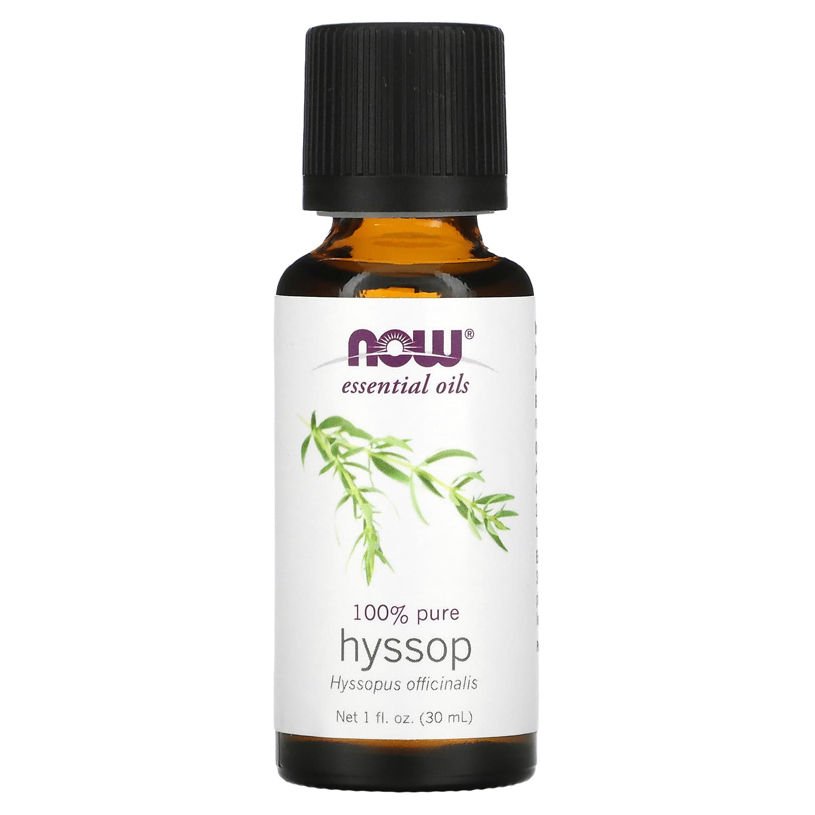 NOW Foods, Essential Oils, Hyssop, 1 fl oz (30 ml) - B0019LTIRK