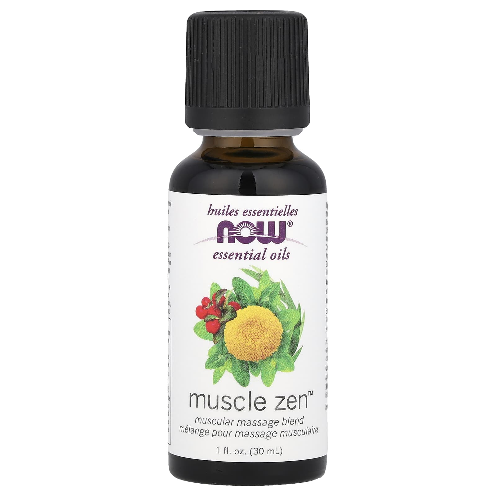 NOW Foods, Essential Oils, Muscle Zen™ , 1 fl oz (30 ml) - B0D6THRXML