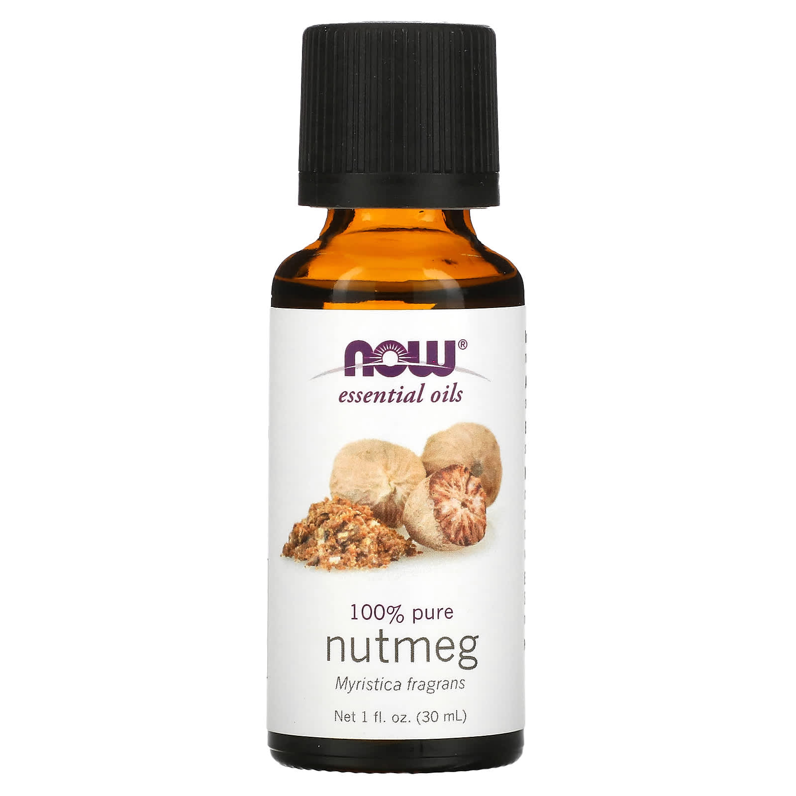 NOW Foods, Essential Oils, Nutmeg, 1 fl oz (30 ml) - B0013L9V2S