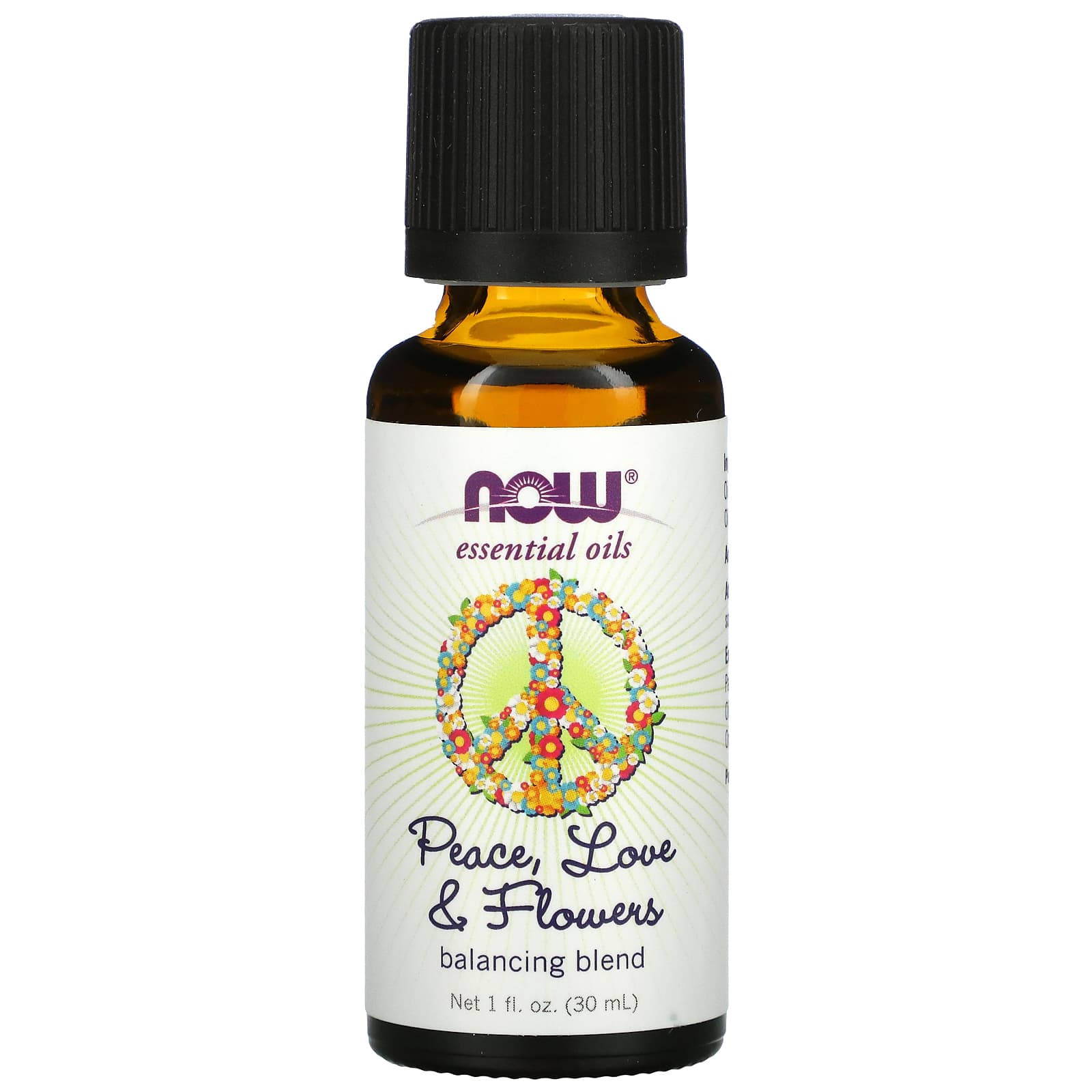 NOW Foods, Essential Oils, Peace, Love & Flowers, 1 fl. oz (30 ml) - B01G5EQBXY