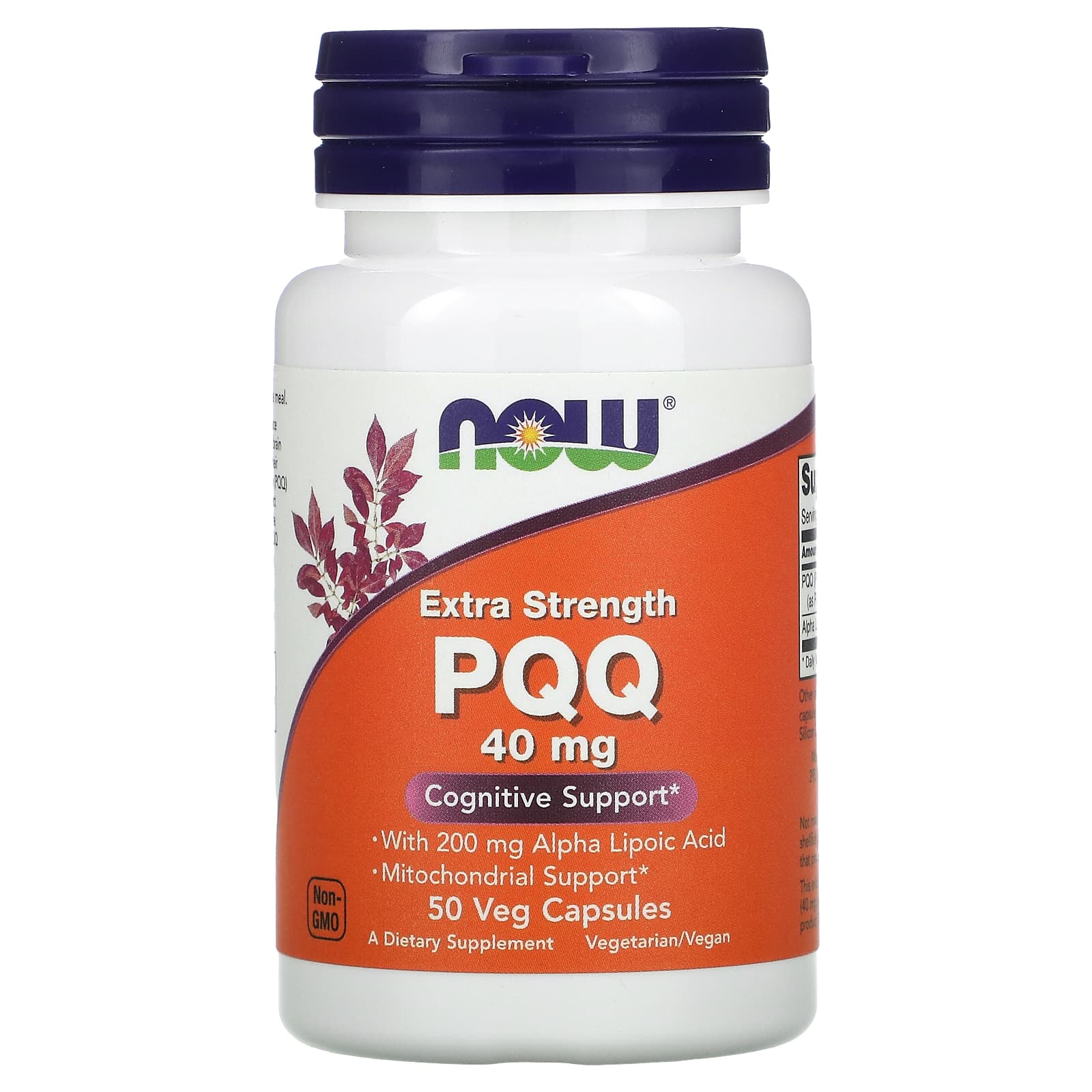 NOW Foods, Extra Strength PQQ, 40 mg, 50 Veg Capsules - B07JPYK63P