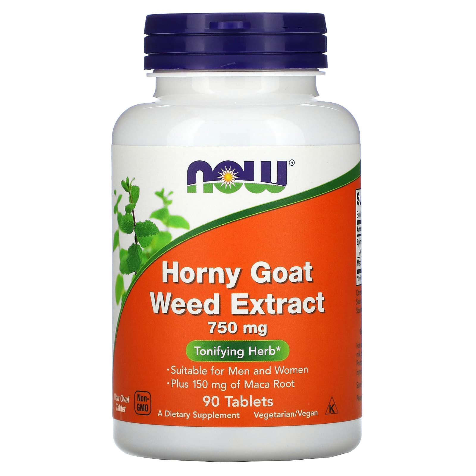 NOW Foods, Horny Goat Weed Extract, 750 mg, 90 Tablets - B001NGJMNG