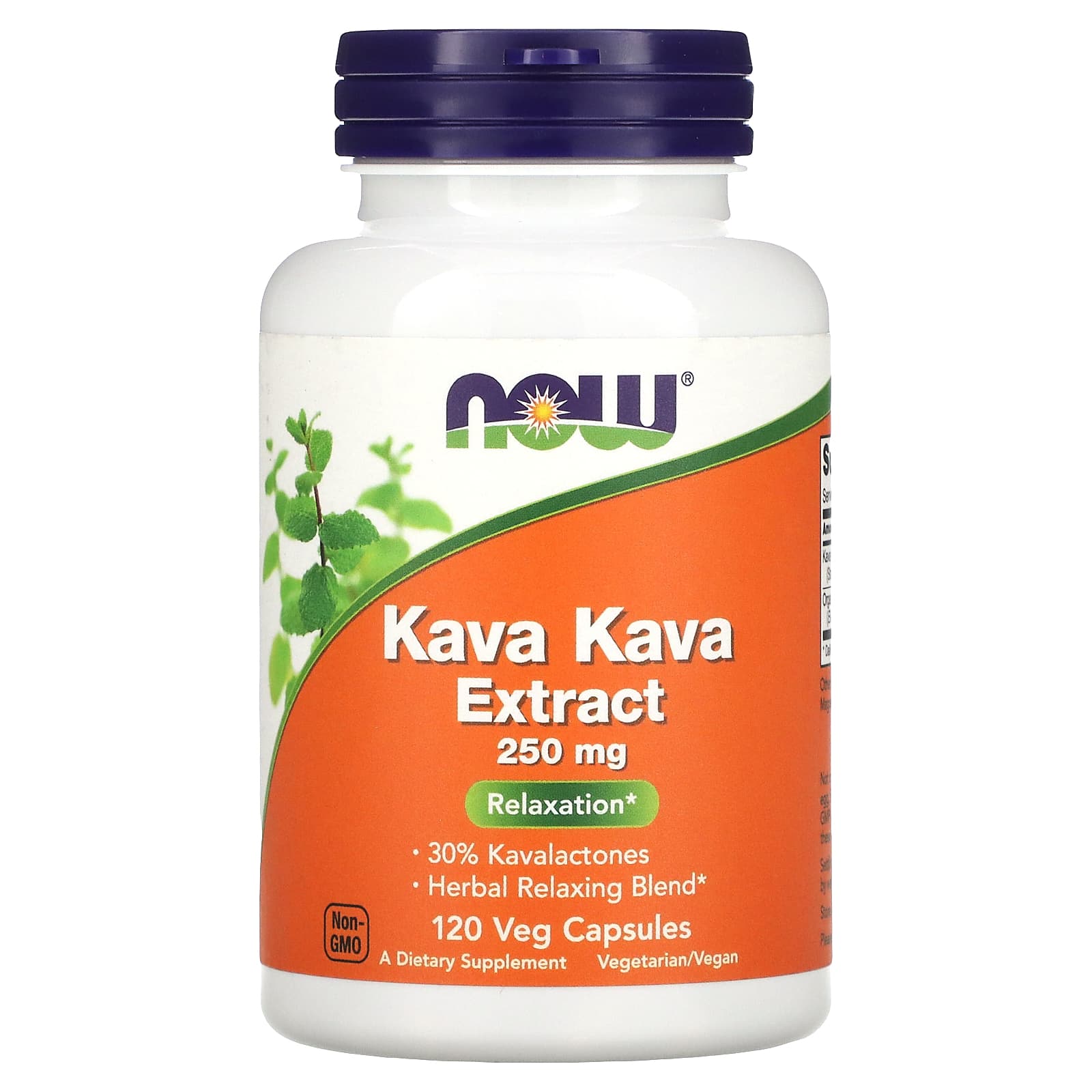 NOW Foods, Kava Kava Extract, 250 mg, 120 Veg Capsules - B0013OSNA6