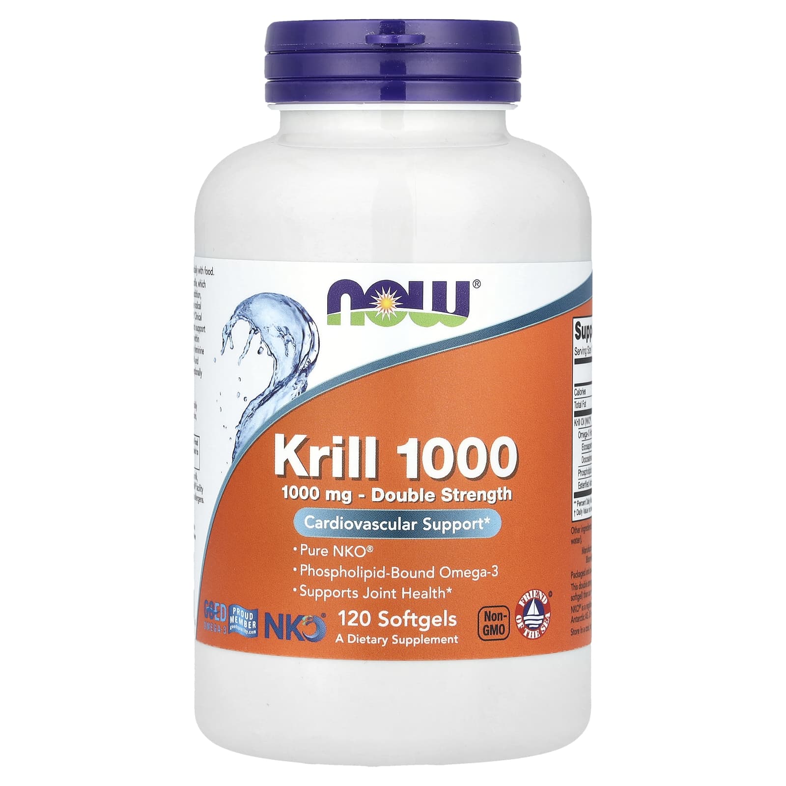 NOW Foods, Krill 1000, 120 Softgels - B06XDNT7TQ