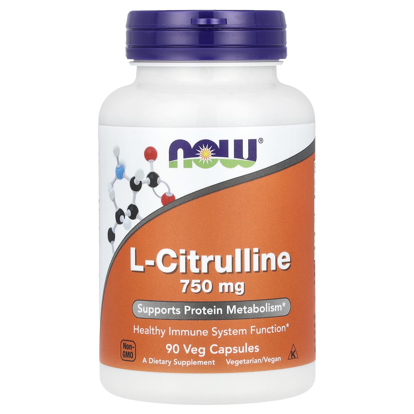 NOW Foods, L-Citrulline, 750 mg, 90 Veg Capsules - B0013OW00K