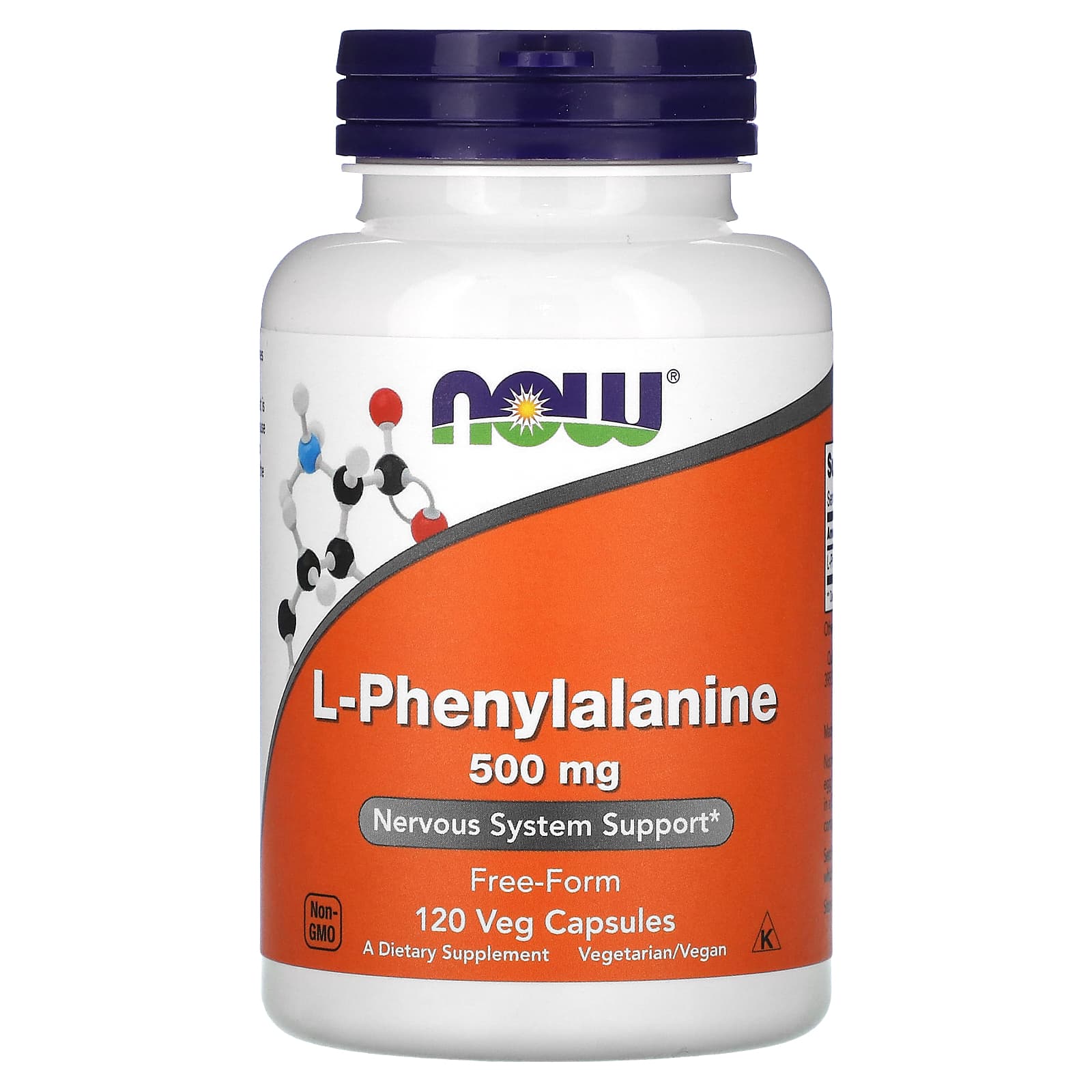 NOW Foods, L-Phenylalanine, 500 mg, 120 Veg Capsules - B000JCN2MW
