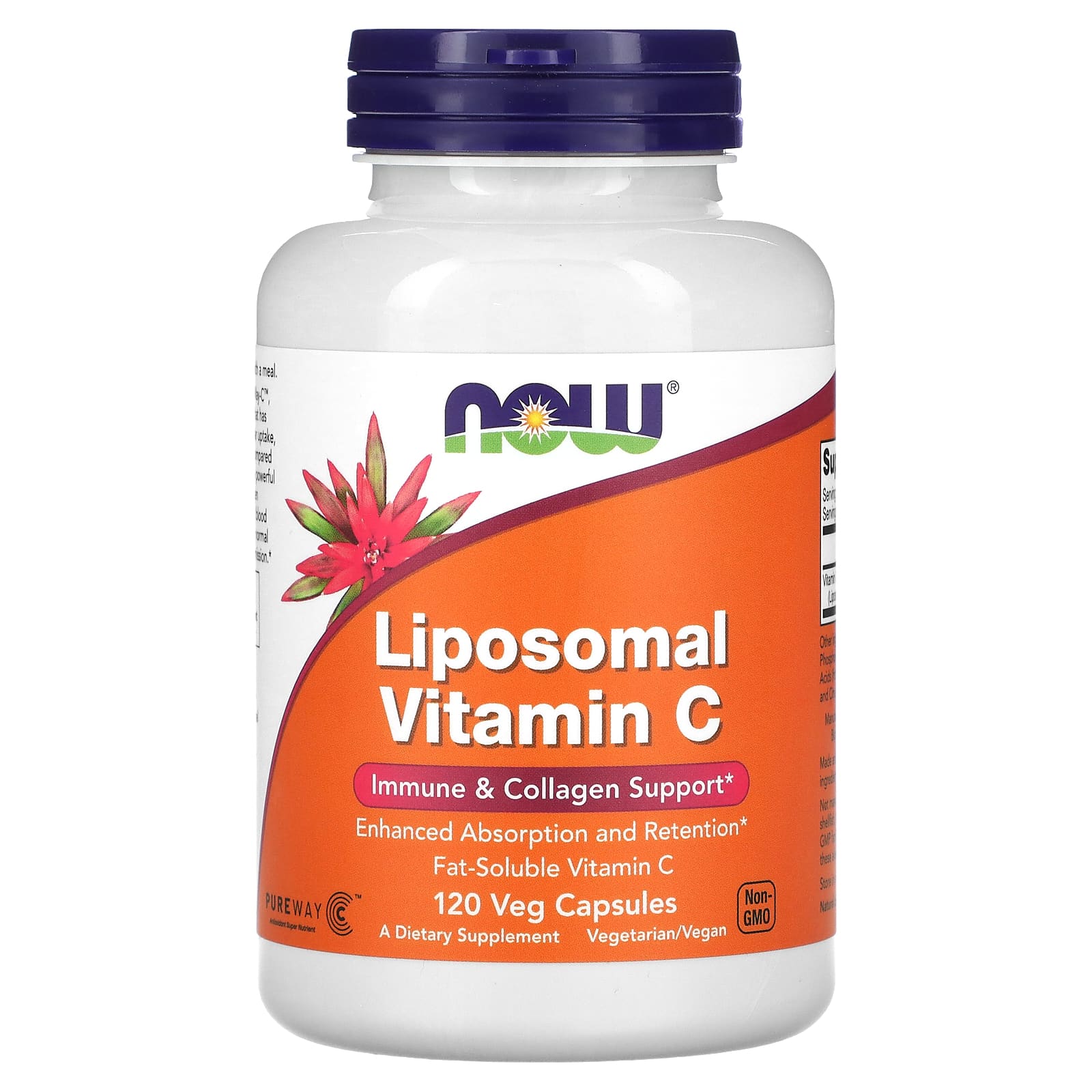 NOW Foods, Liposomal Vitamin C, 120 Veg Capsules - B0BV8BM7LX