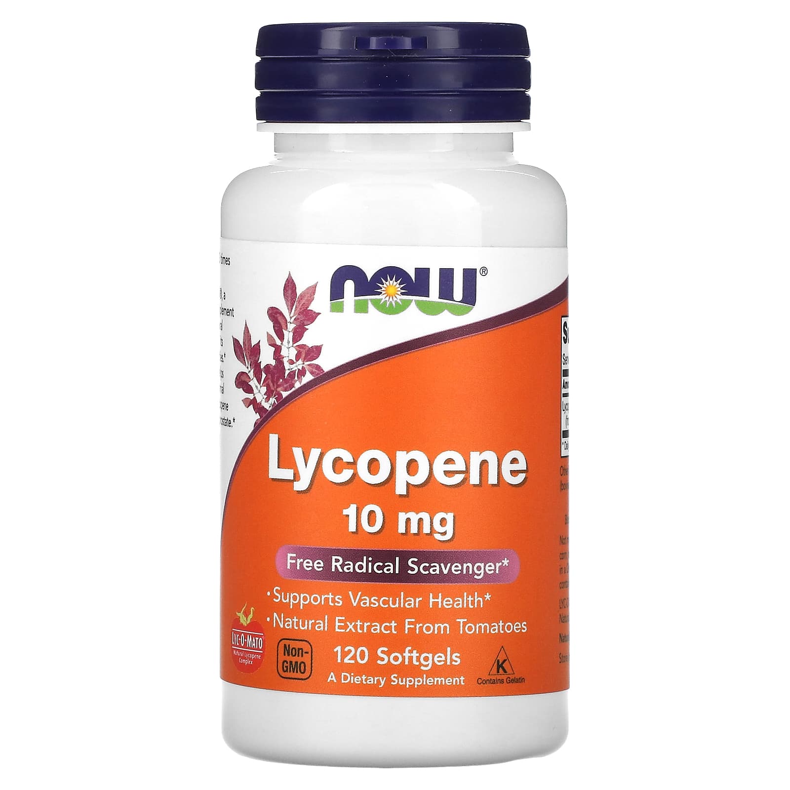 NOW Foods, Lycopene, 10 mg, 120 Softgels - B000JN7URE