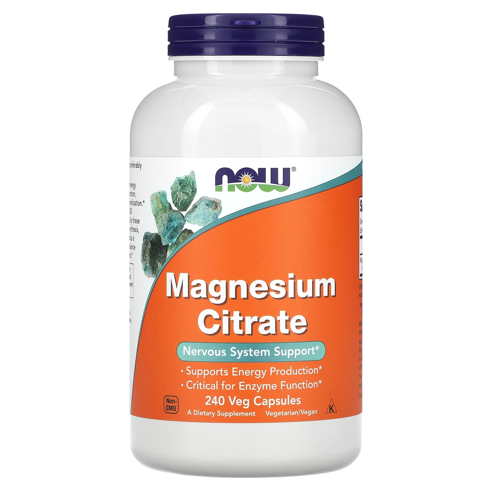 NOW Foods, Magnesium Citrate, 240 Veg Capsules - B0768GTHT5